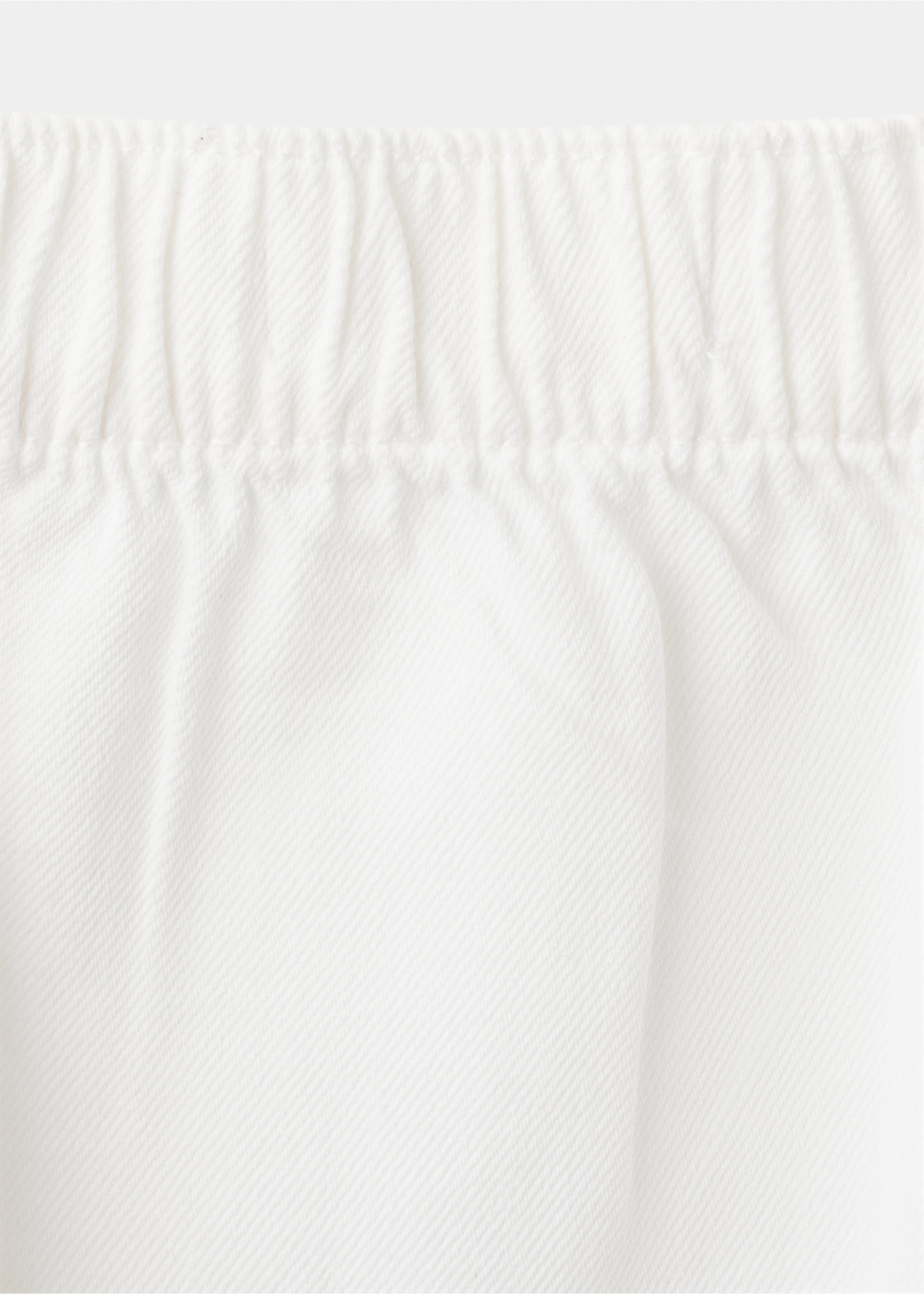 Faldilla amb detalls desfilats - Detall de l'article 0, Blanc. Ref: 27077920-00.