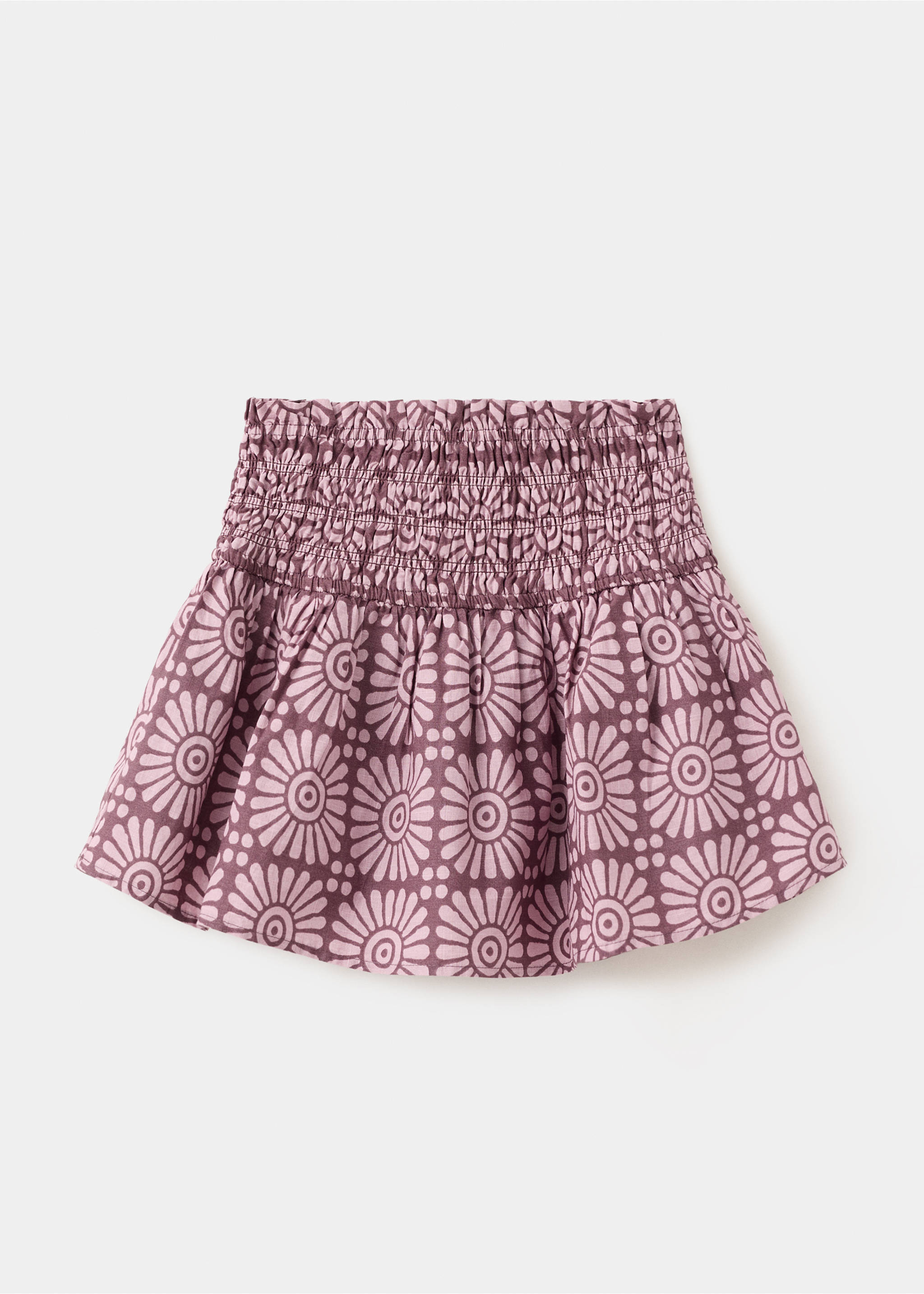 Printed skirt with ruffles - Article without model, Light/Pastel Purple. Ref: 27077921-00.