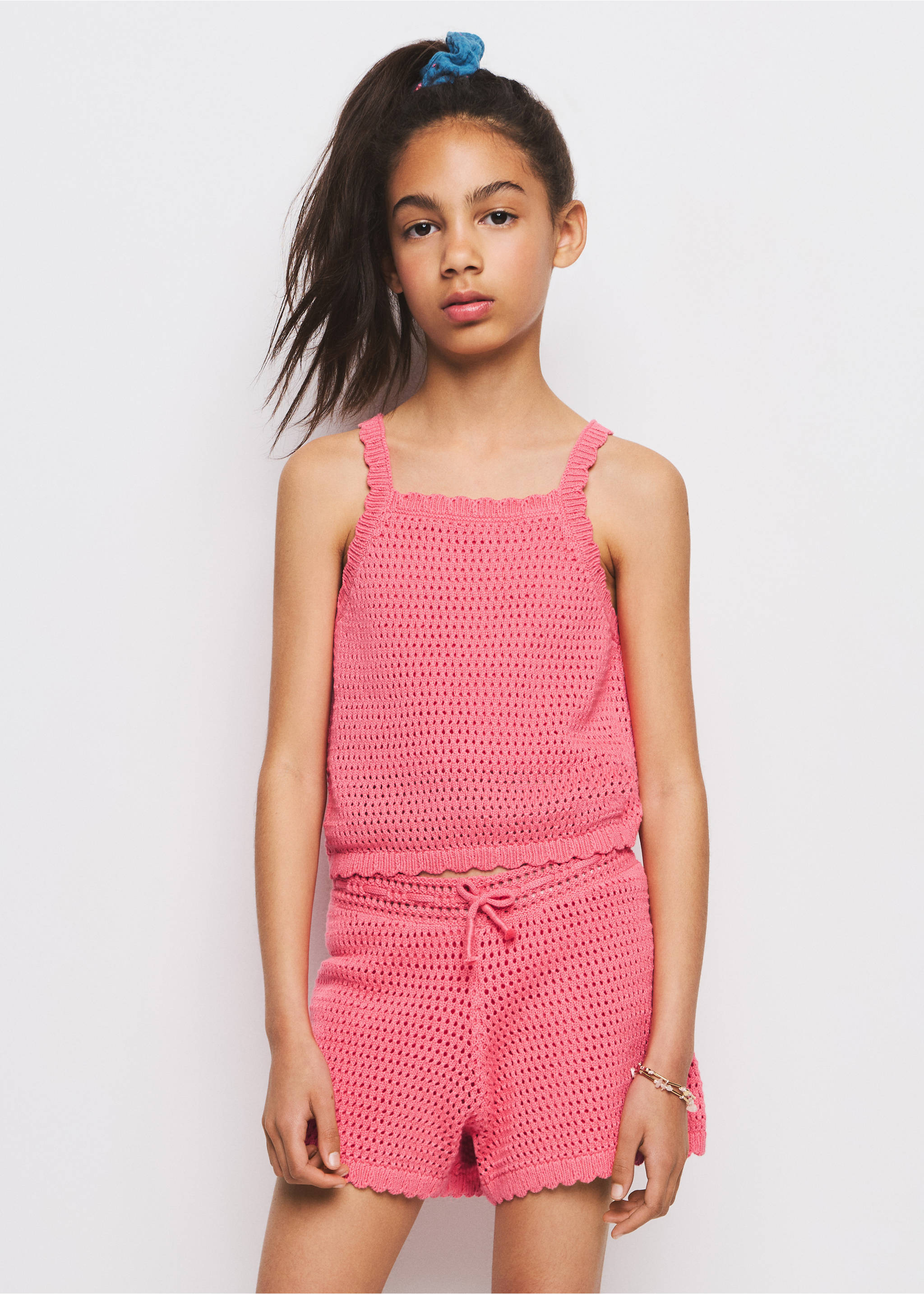 شورت كروشيه - تفاصيل المنتج 1, وردي متوسط. Ref: 27077924-00.