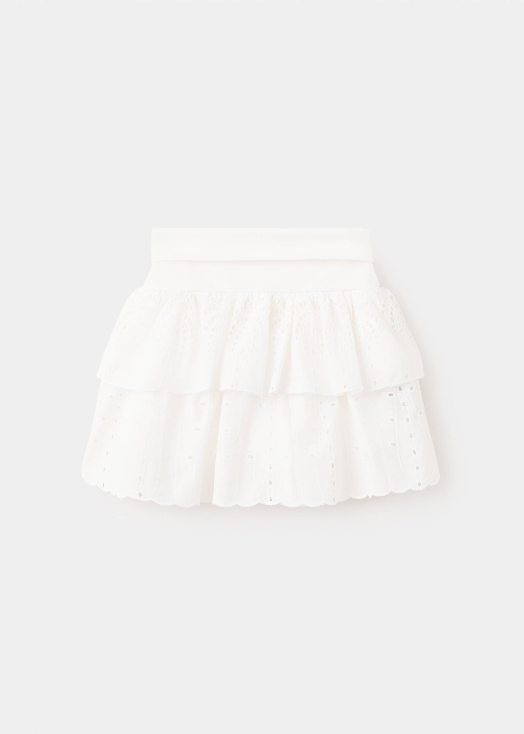 Faldilla brodada volants - Revers de l'article, Blanc trencat. Ref: 27077925-00.