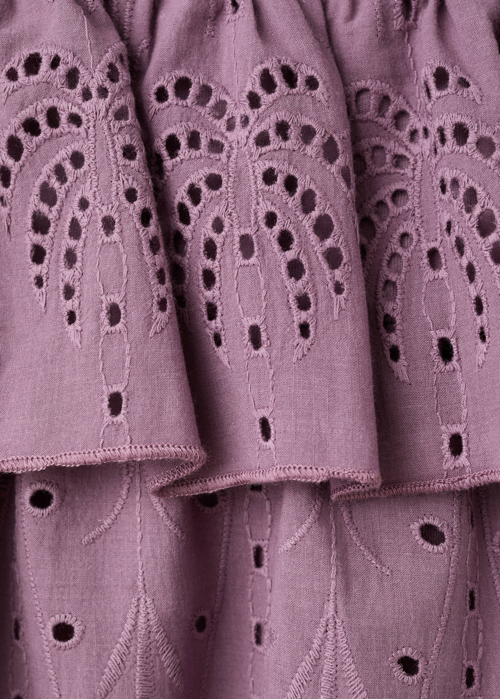 Embroidered ruffled skirt - Details of the article 8