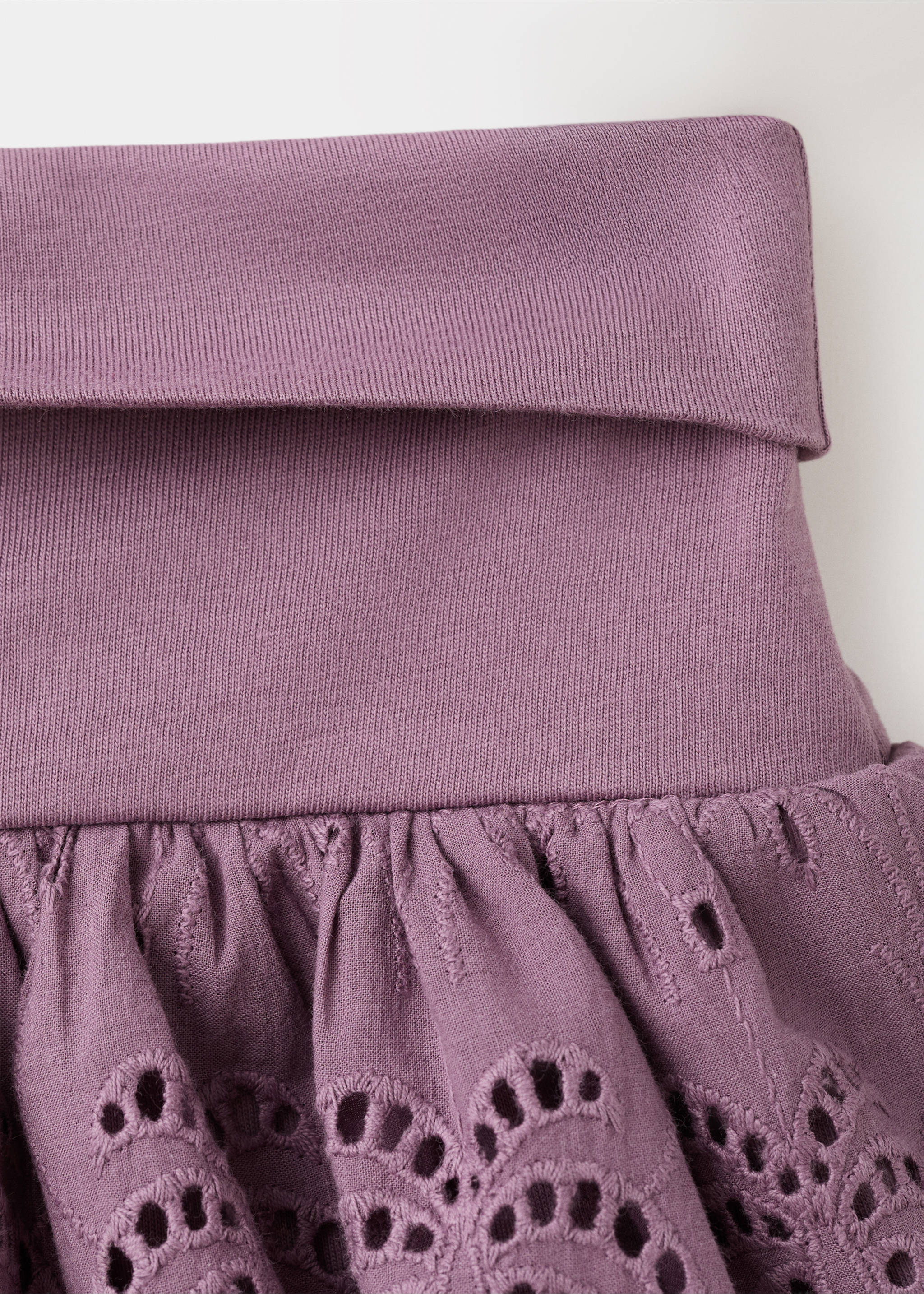 Falda bordada volantes - Detalle del artículo 0, Morado. Ref: 27077925-00.