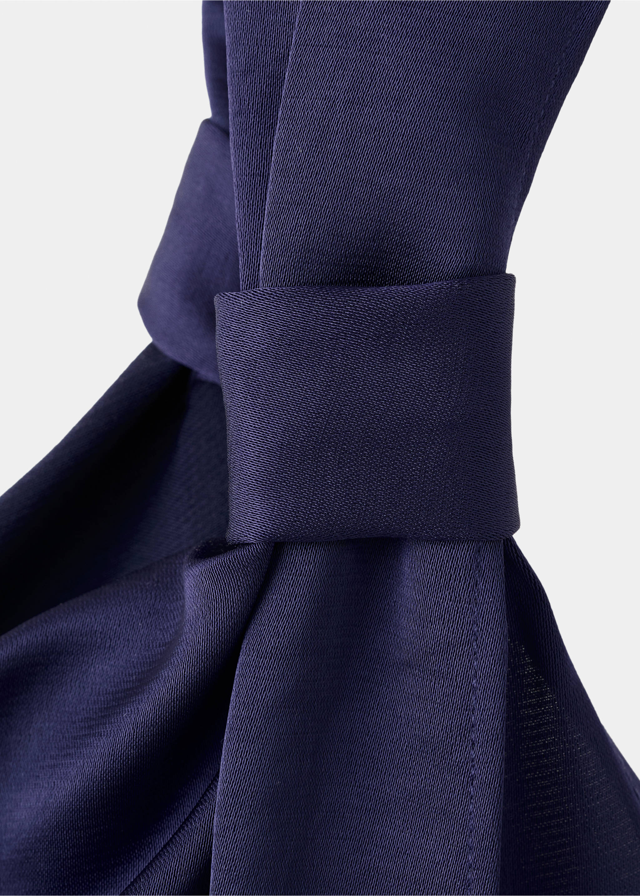 Vestido asimétrico fruncido lateral - Detalle del artículo 0, Azul noche. Ref: 27077926-00.