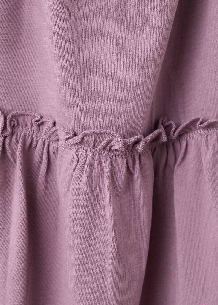 Short ruffled dress — Purple