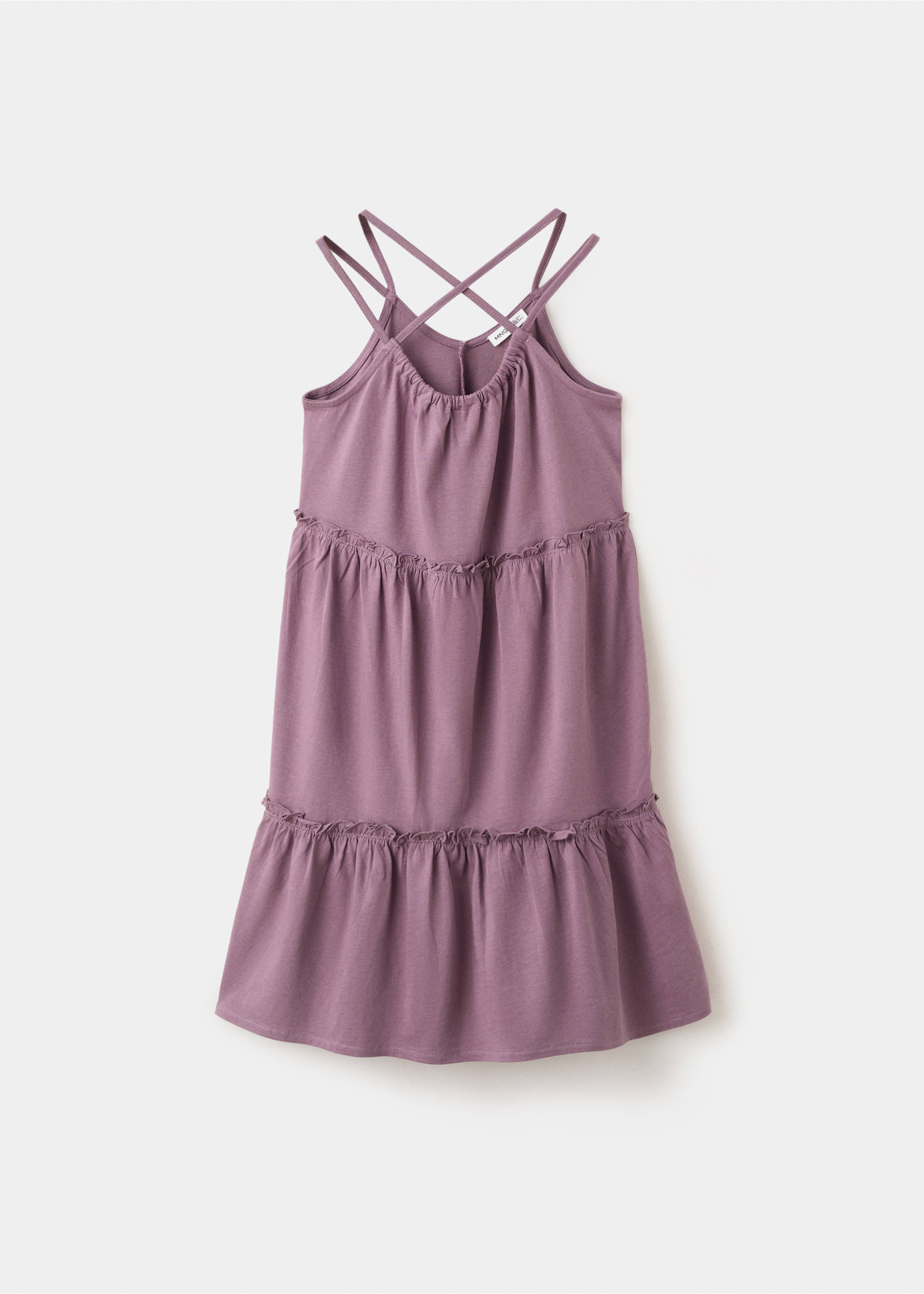 Short ruffled dress - Article without model, Purple. Ref: 27077927-00.