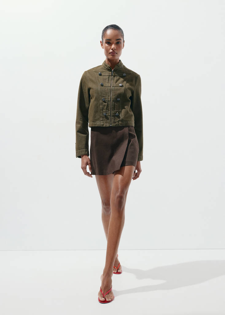 Printed skirt line — Chocolate