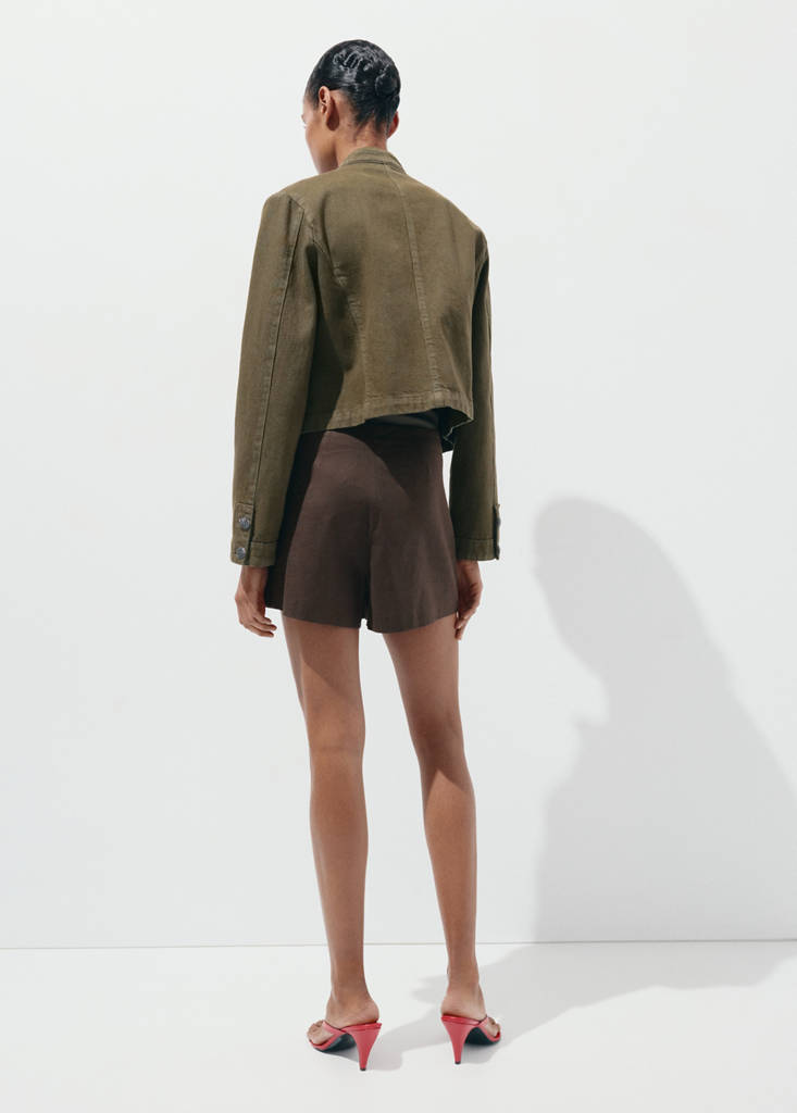 Printed skirt line — Chocolate