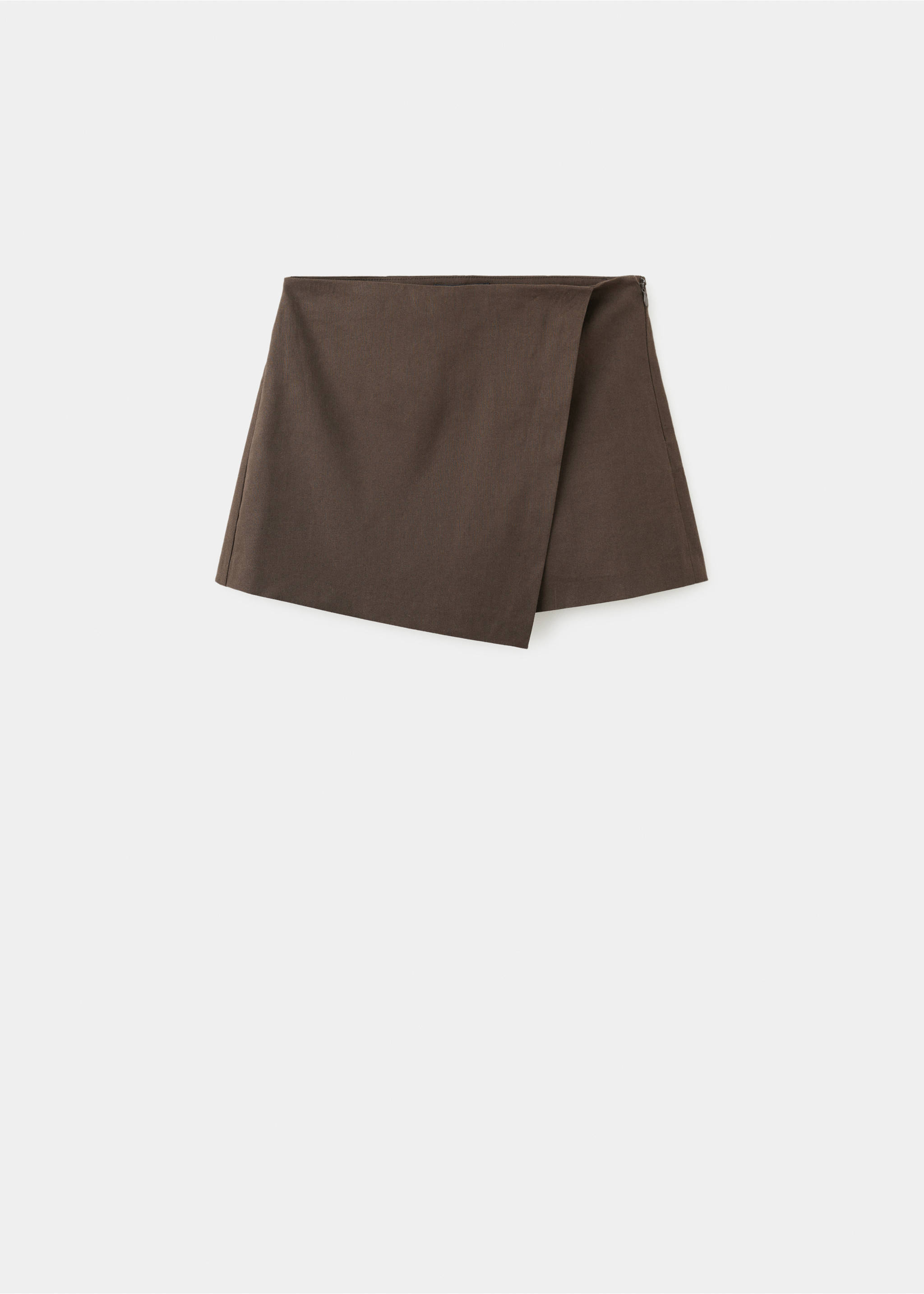 Printed skirt line - Article without model, Chocolate. Ref: 27077928-00.