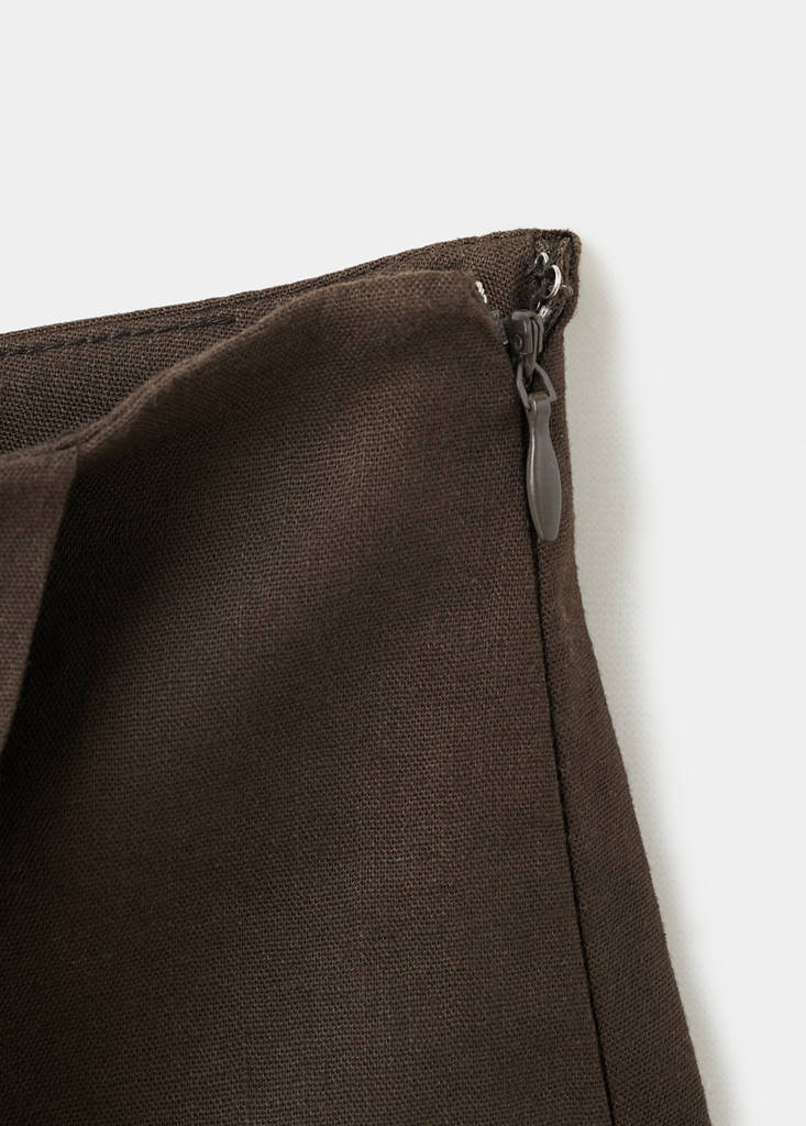 Printed skirt line — Chocolate