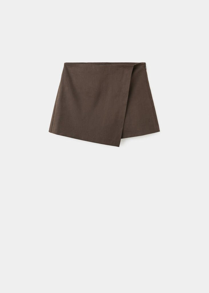 Printed skirt line — Chocolate