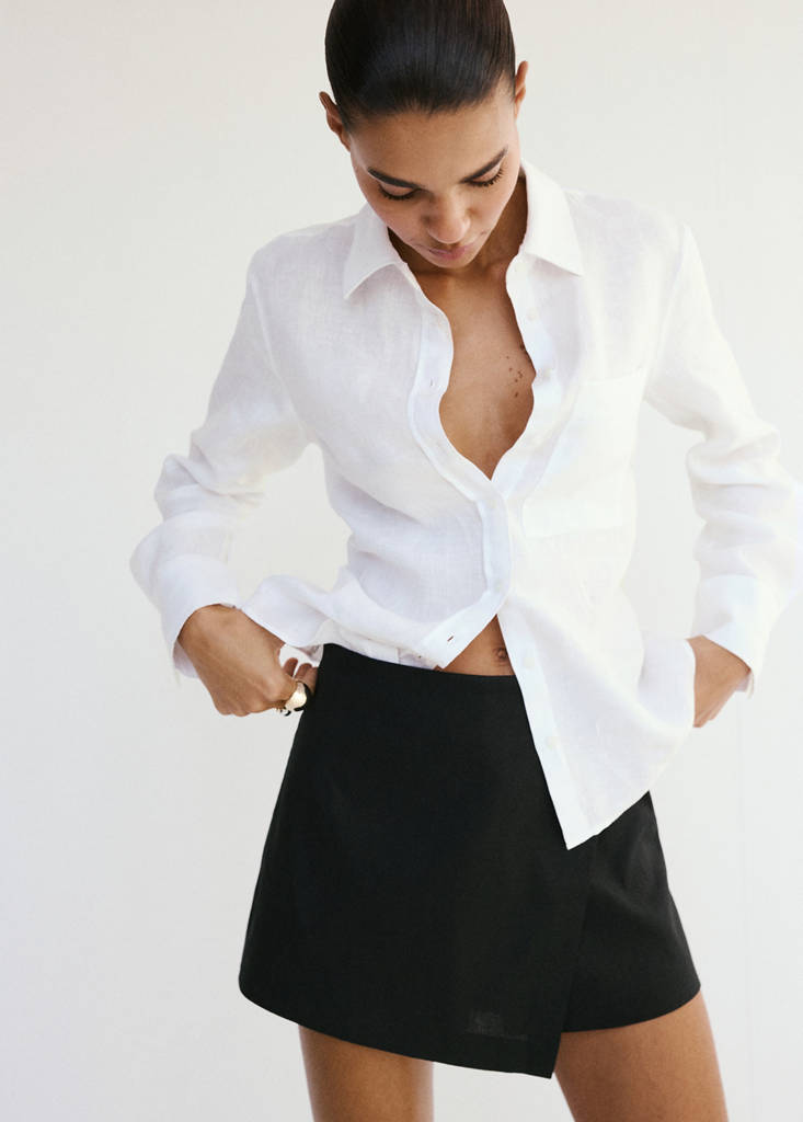 Printed skirt line — Grey