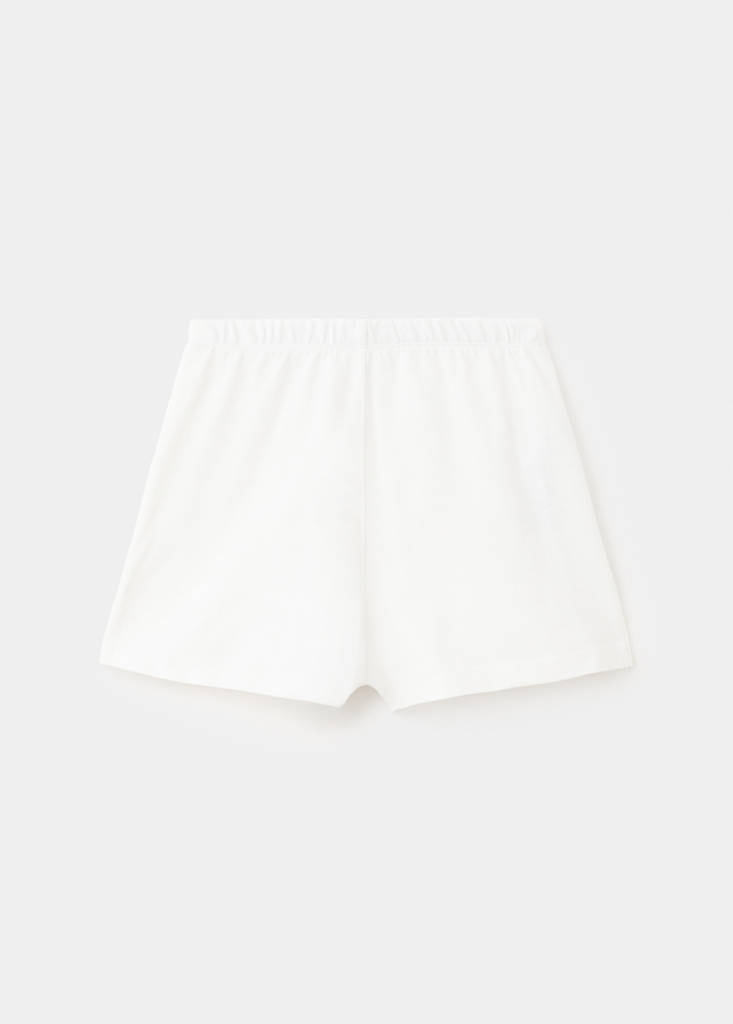 Ruffled trouser skirt — Off White