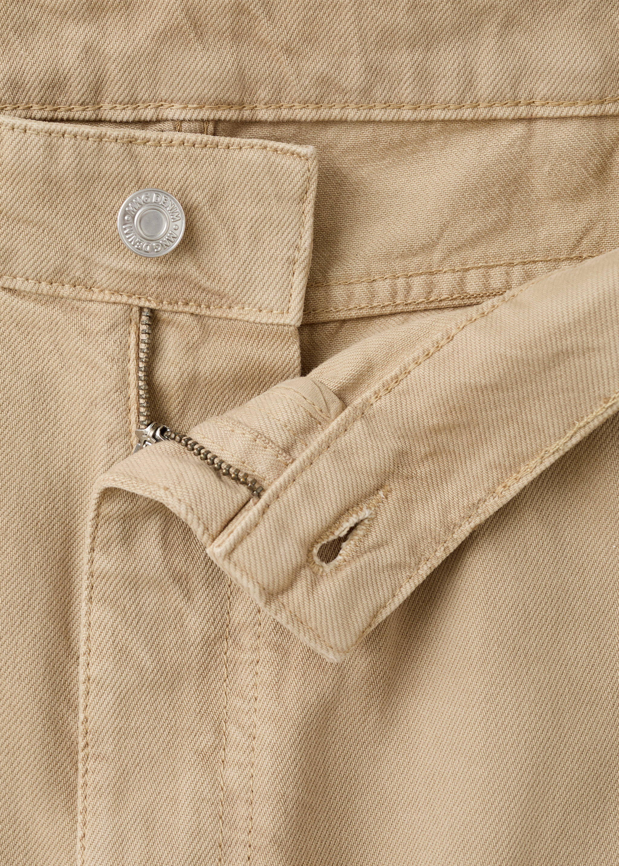 جينز بتأثير بقع بقصة عادية - تفاصيل المنتج 8