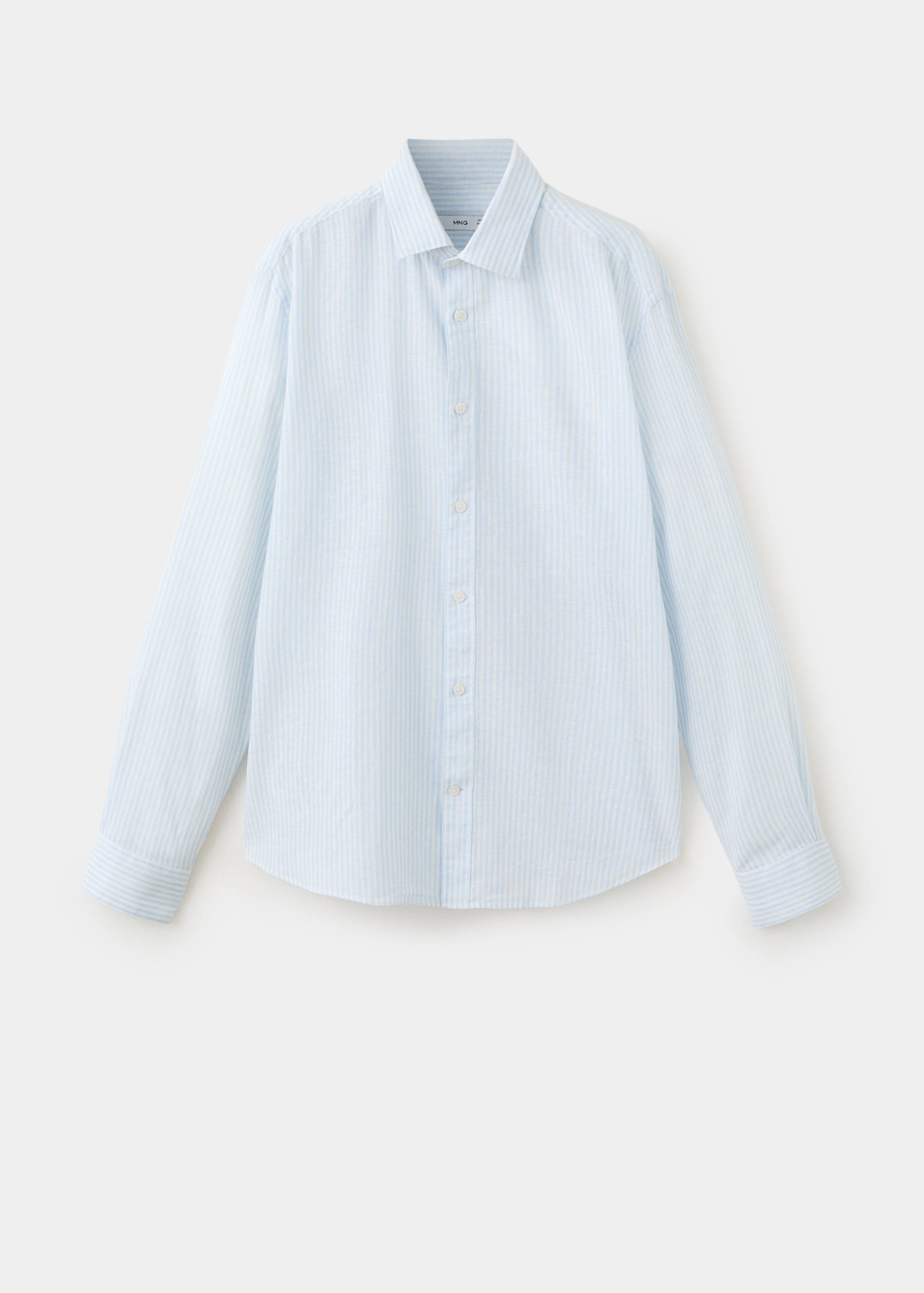 Camisa regular fit mezcla lino algodón - Artículo sin modelo