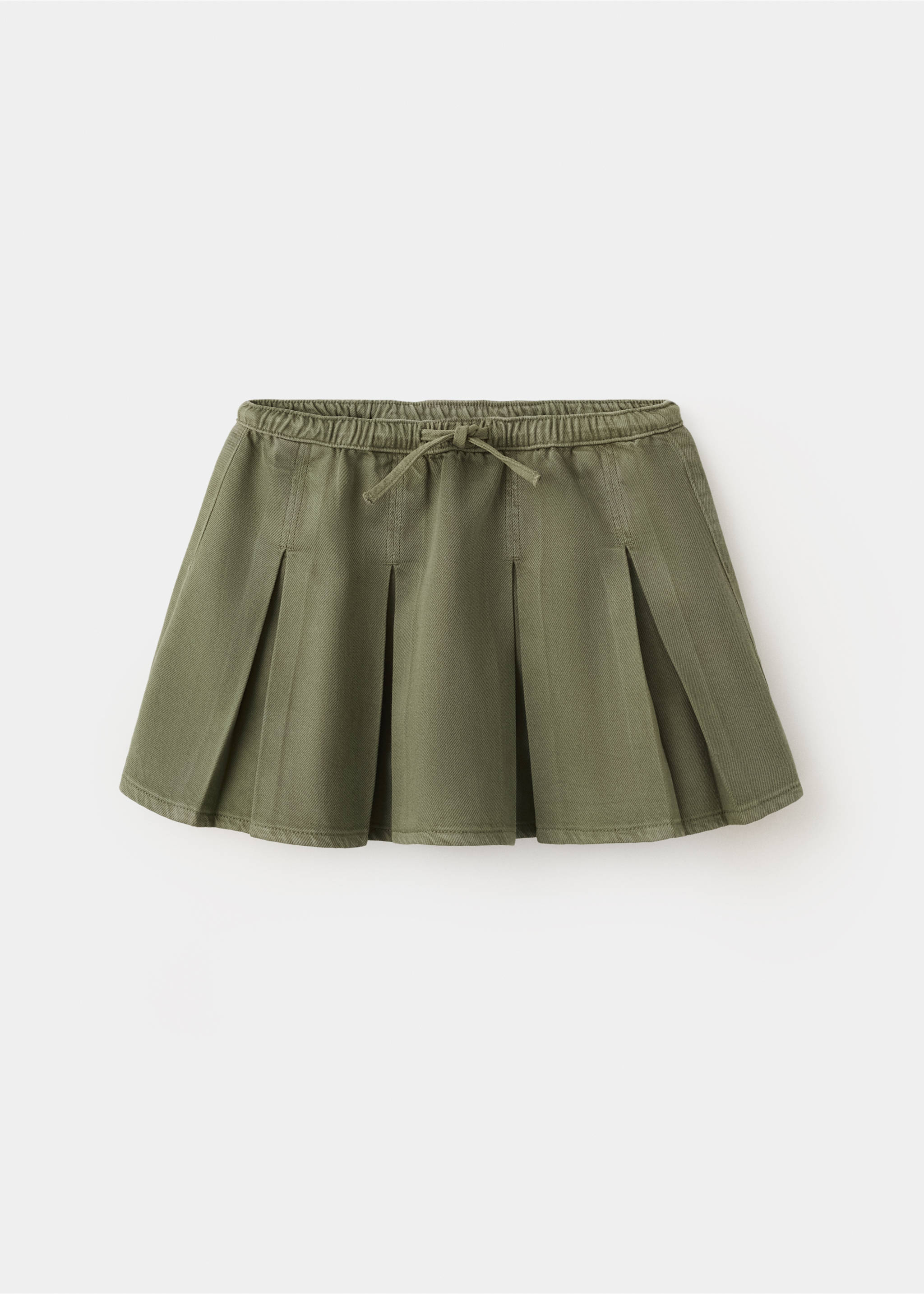 تنورة بليسيه من القطن والليوسيل - منتج دون نموذج, أسمر ضارب إلى الصفرة. Ref: 27077935-00.