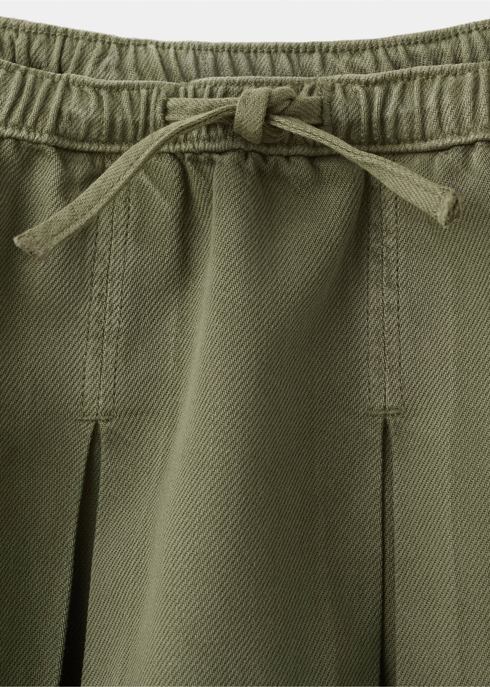 تنورة بليسيه من القطن والليوسيل - تفاصيل المنتج 8, أسمر ضارب إلى الصفرة. Ref: 27077935-00.