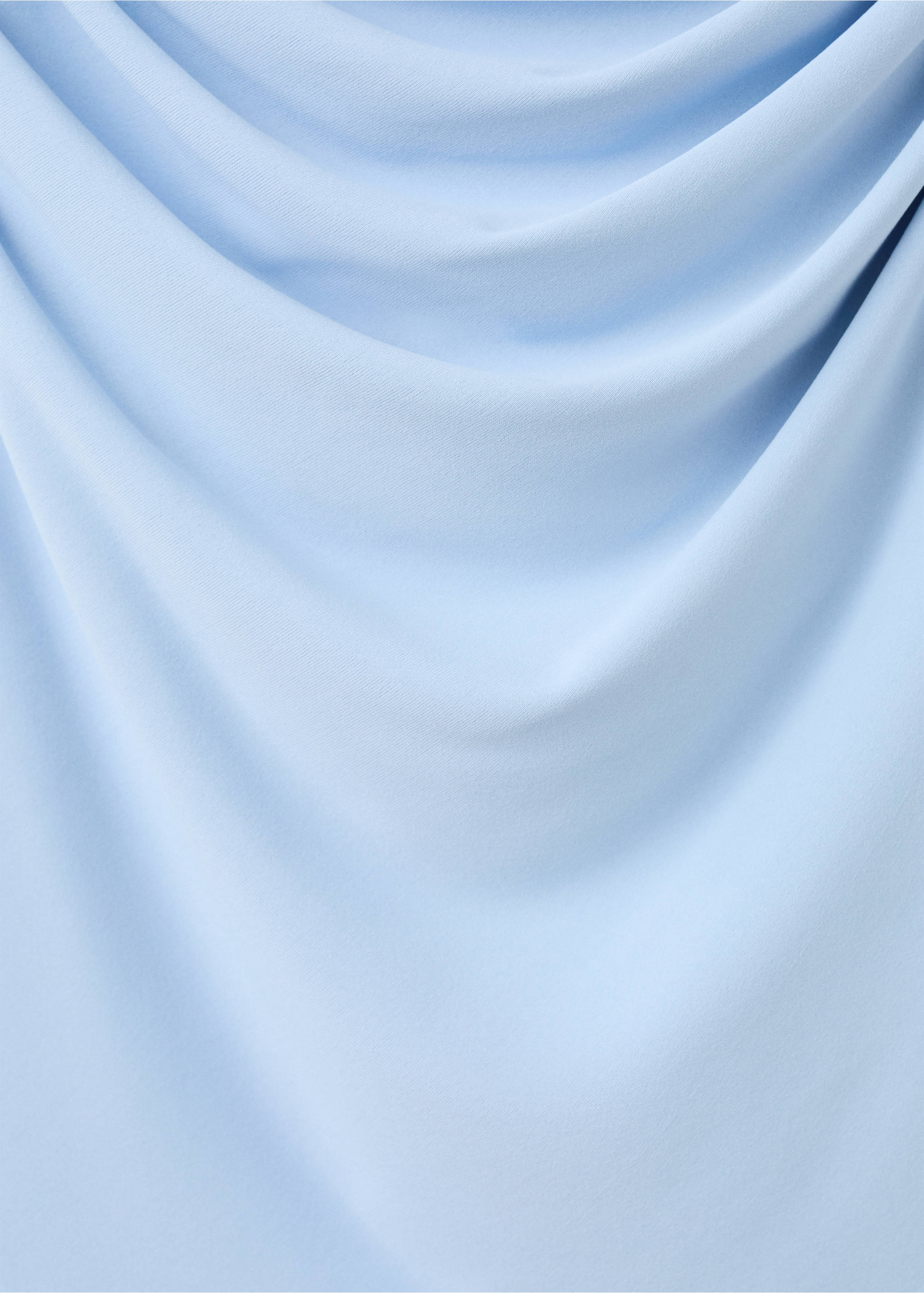 Top cuello drapeado - Detalle del artículo 0, Azul. Ref: 27077939-00.