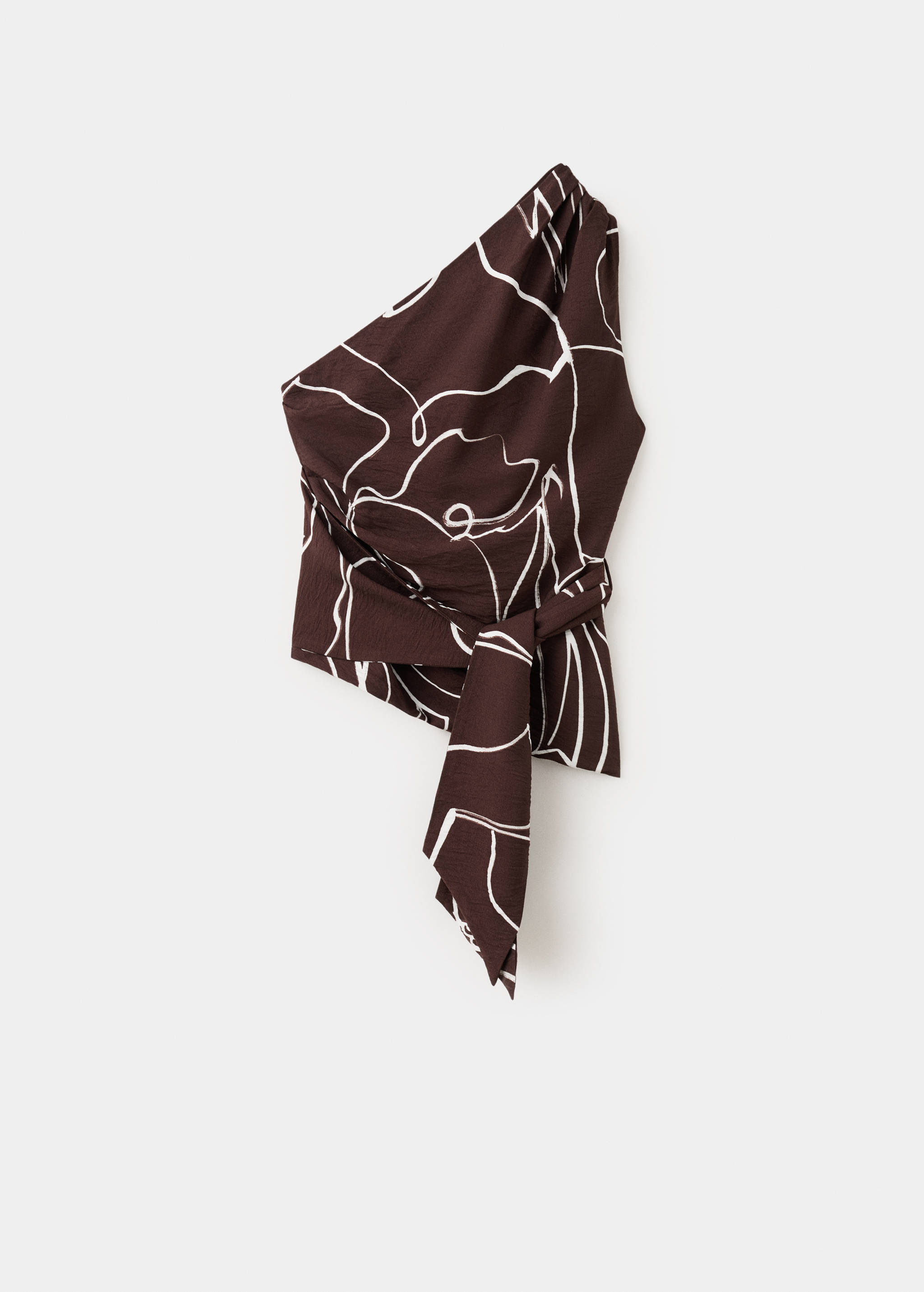 Top asimétrico estampado - Artículo sin modelo