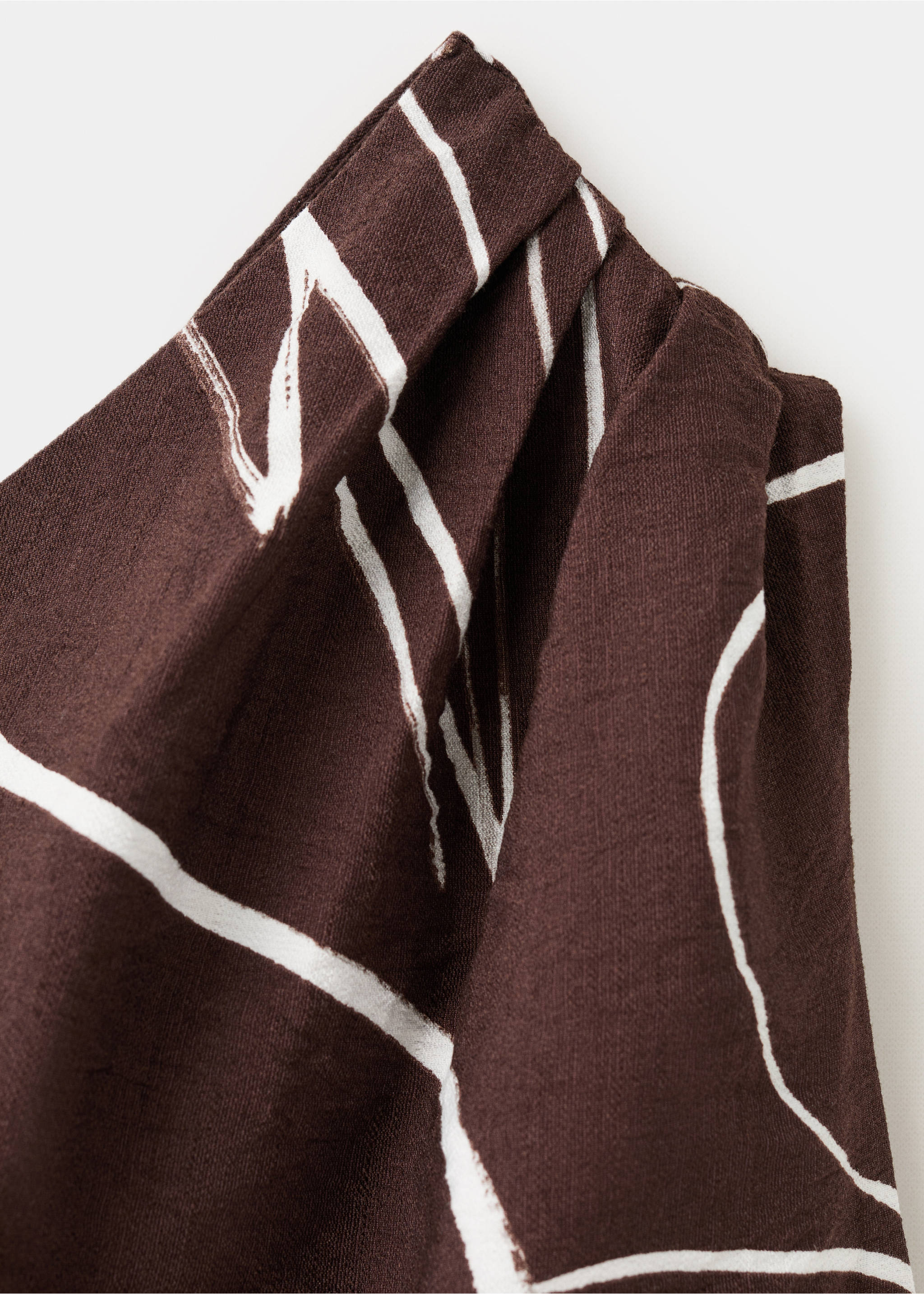 Top asimétrico estampado - Detalle del artículo 0, Marrón. Ref: 27077940-00.