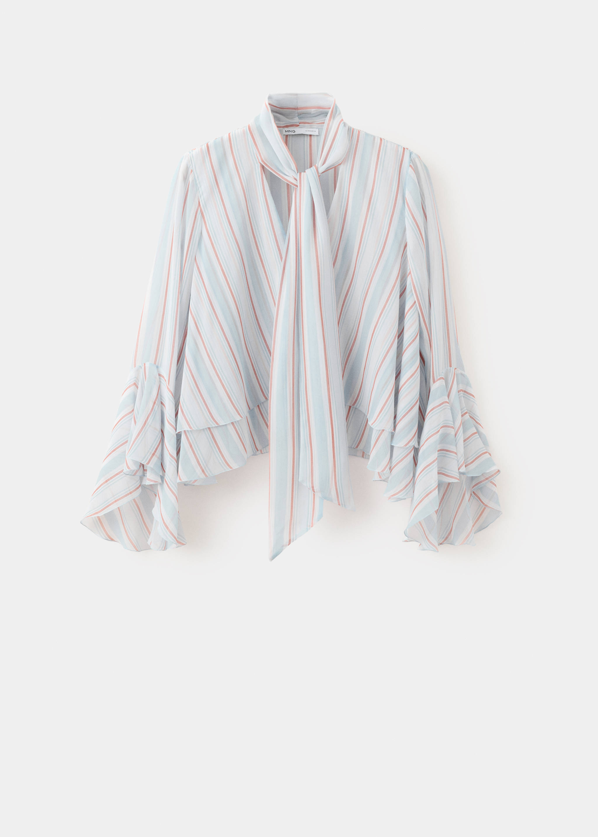 Ruffles stripe-patterned blouse - Article without model
