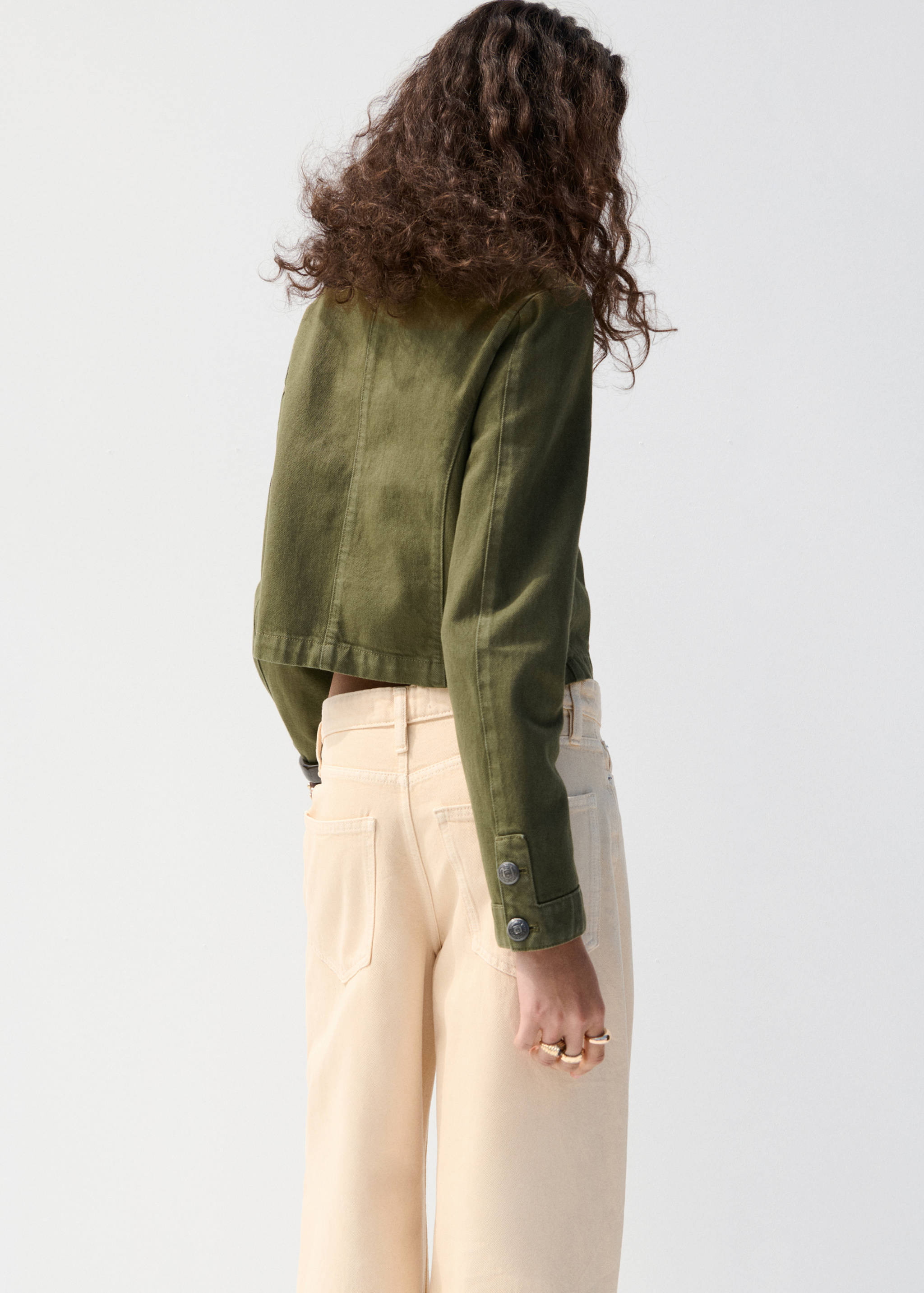 Chaqueta entallada cuello tira - Reverso del artículo