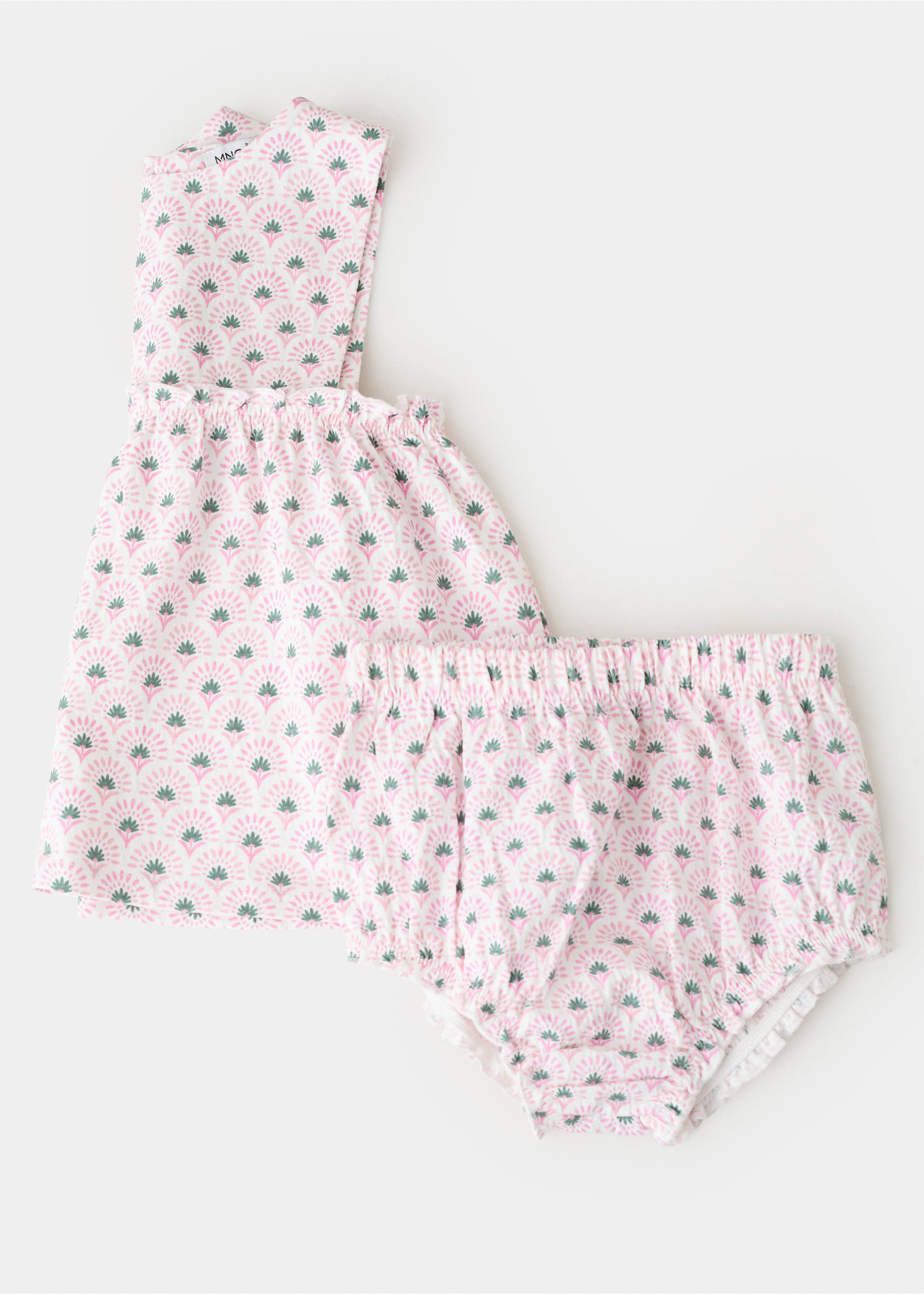 Printed dress and nappy cover - Details of the article 0, Off White. Ref: 27078262-00.