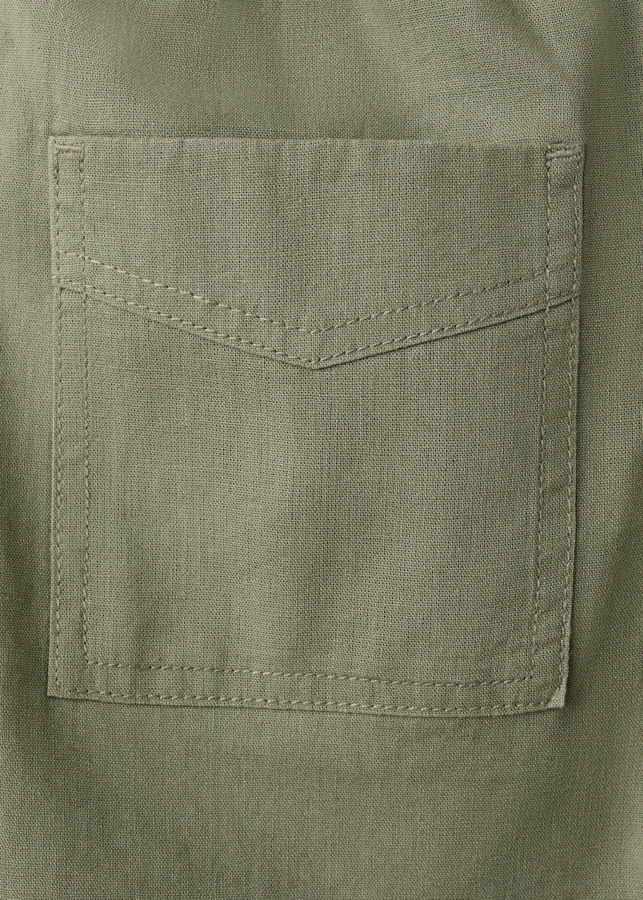 Celana pendek linen model lurus - Rincian barang 0