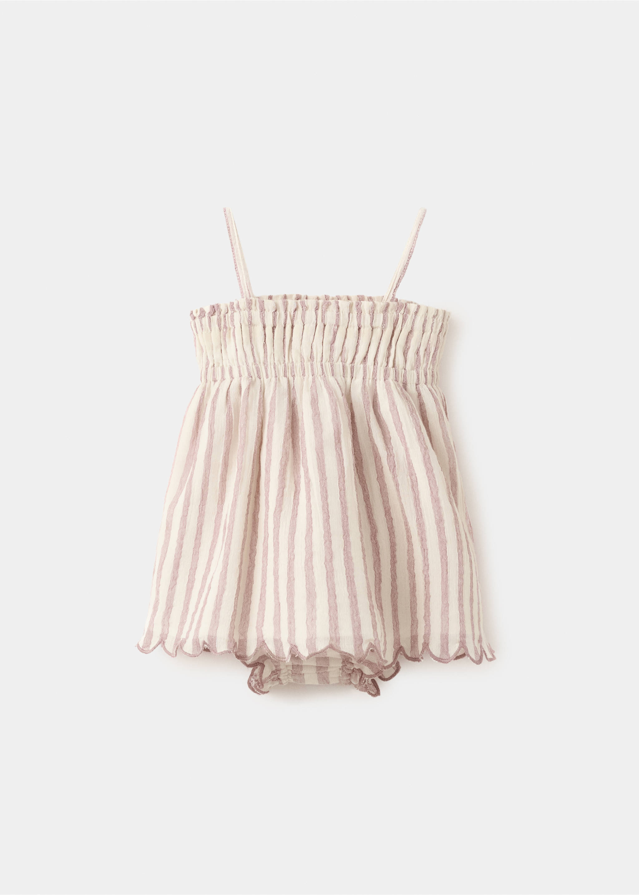 فستان وبدلة مخططة - منتج دون نموذج, أرجواني فاتح/خفيف. Ref: 27078264-00.