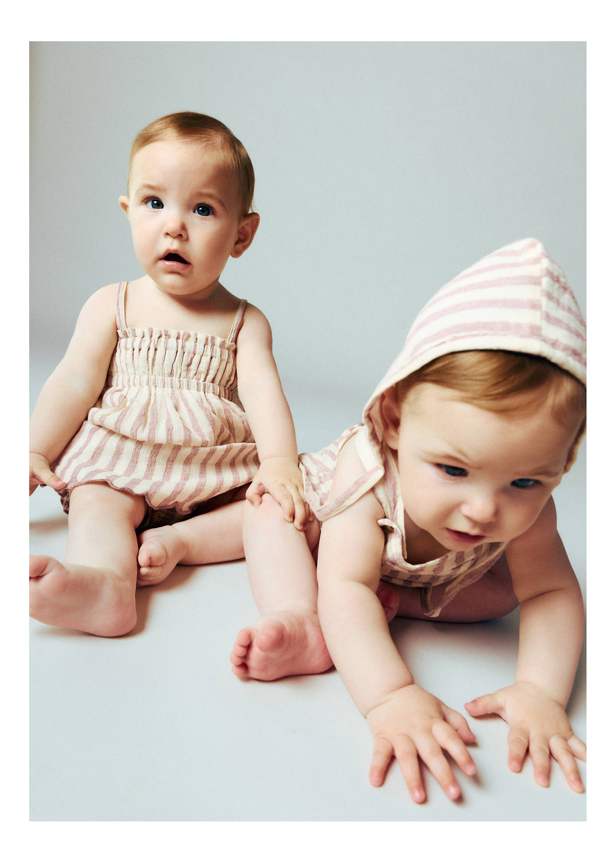 Striped dress and romper - Details of the article 5, Light/Pastel Purple. Ref: 27078264-00.