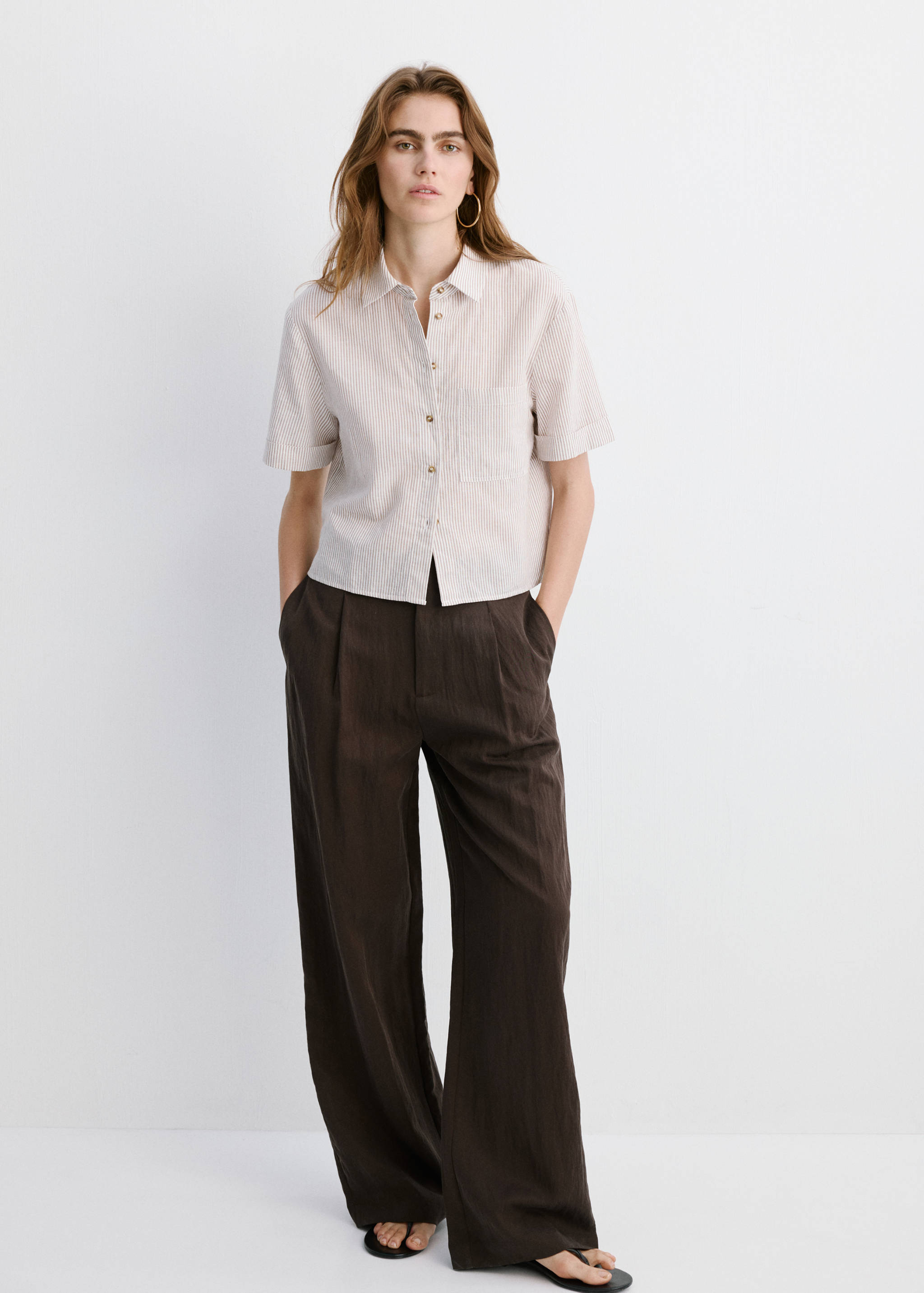 Short sleeve striped shirt - General plane