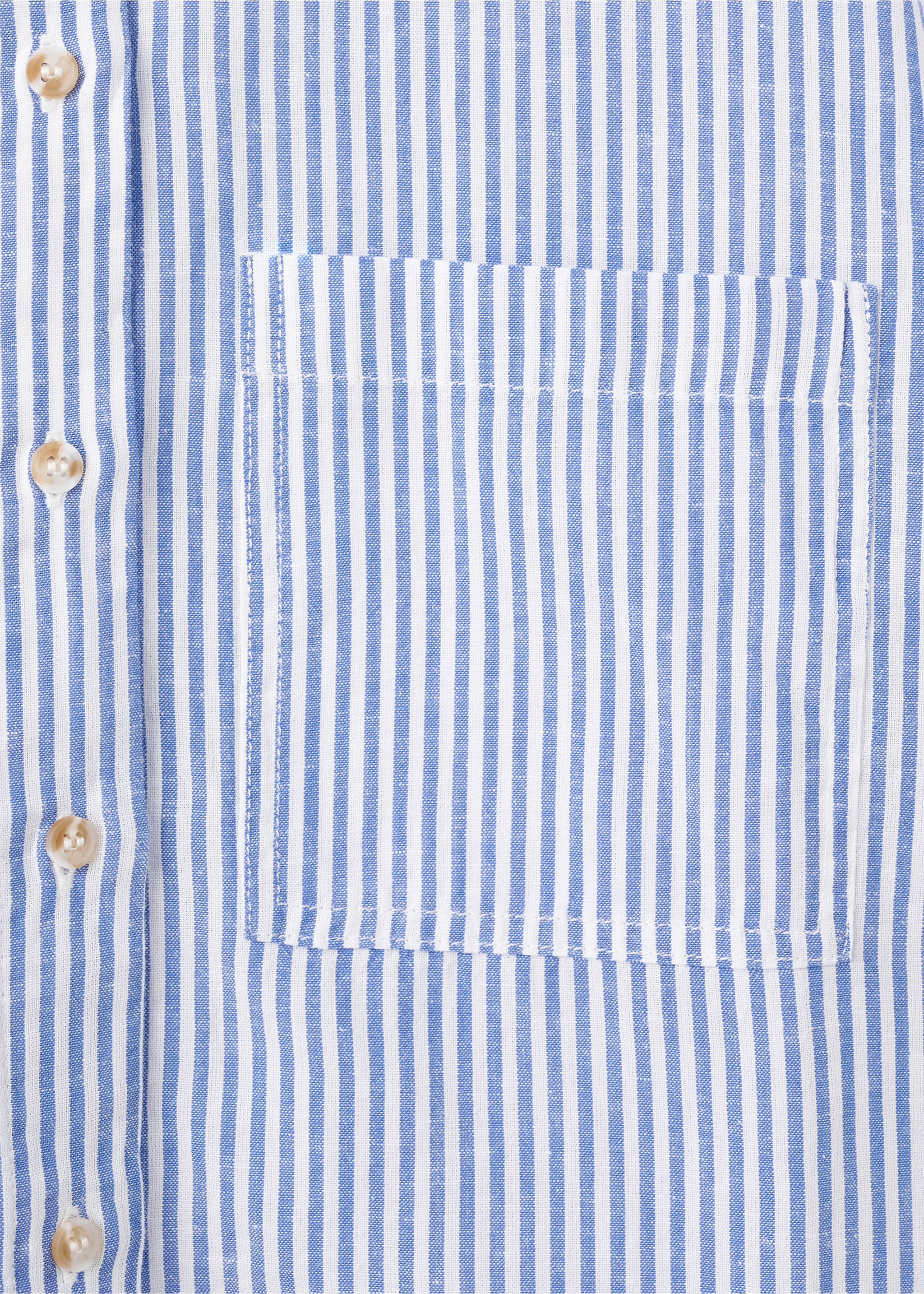 Short sleeve striped shirt - Details of the article 0, Sky Blue. Ref: 27078265-00.