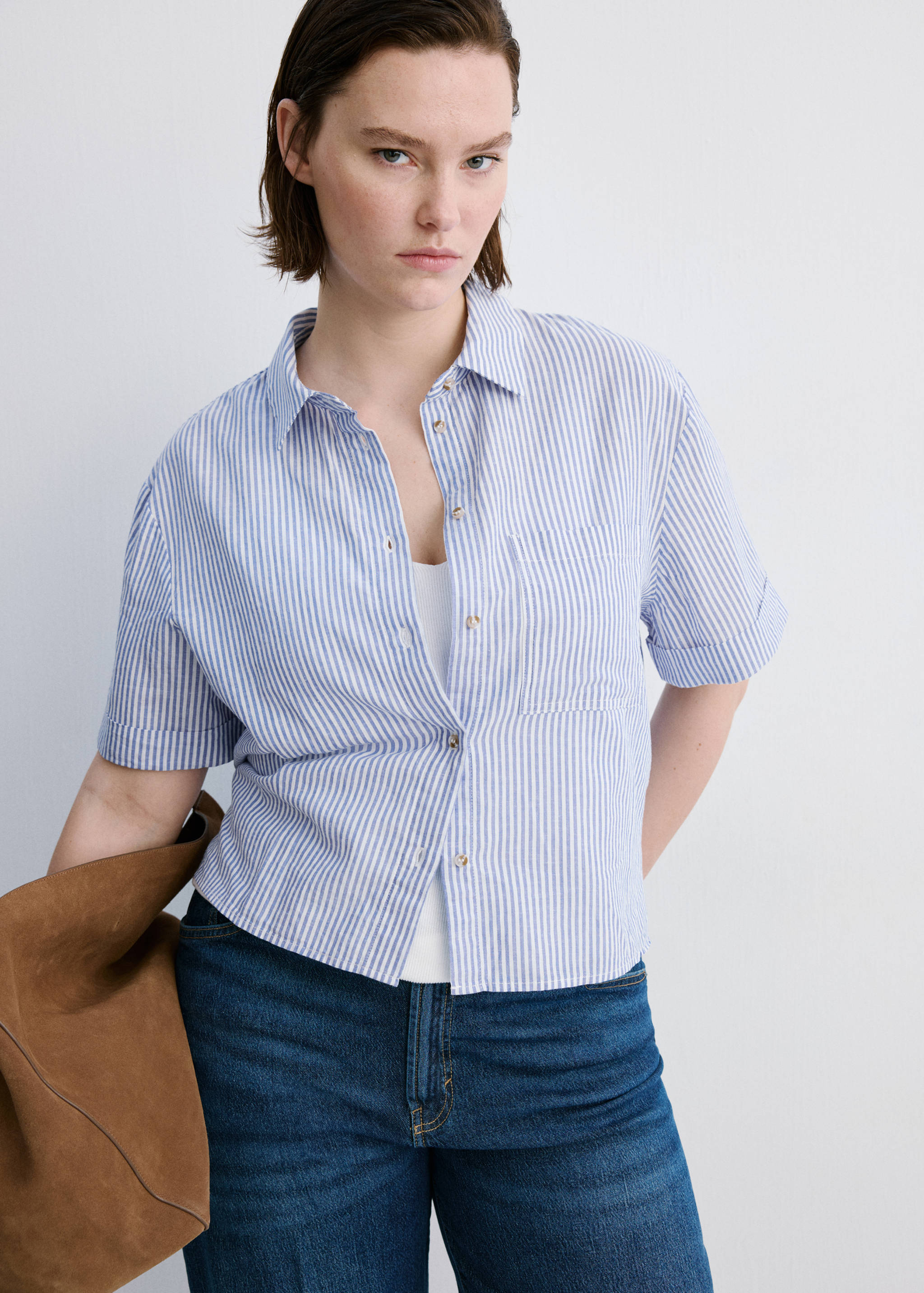 Short sleeve striped shirt - Details of the article 5