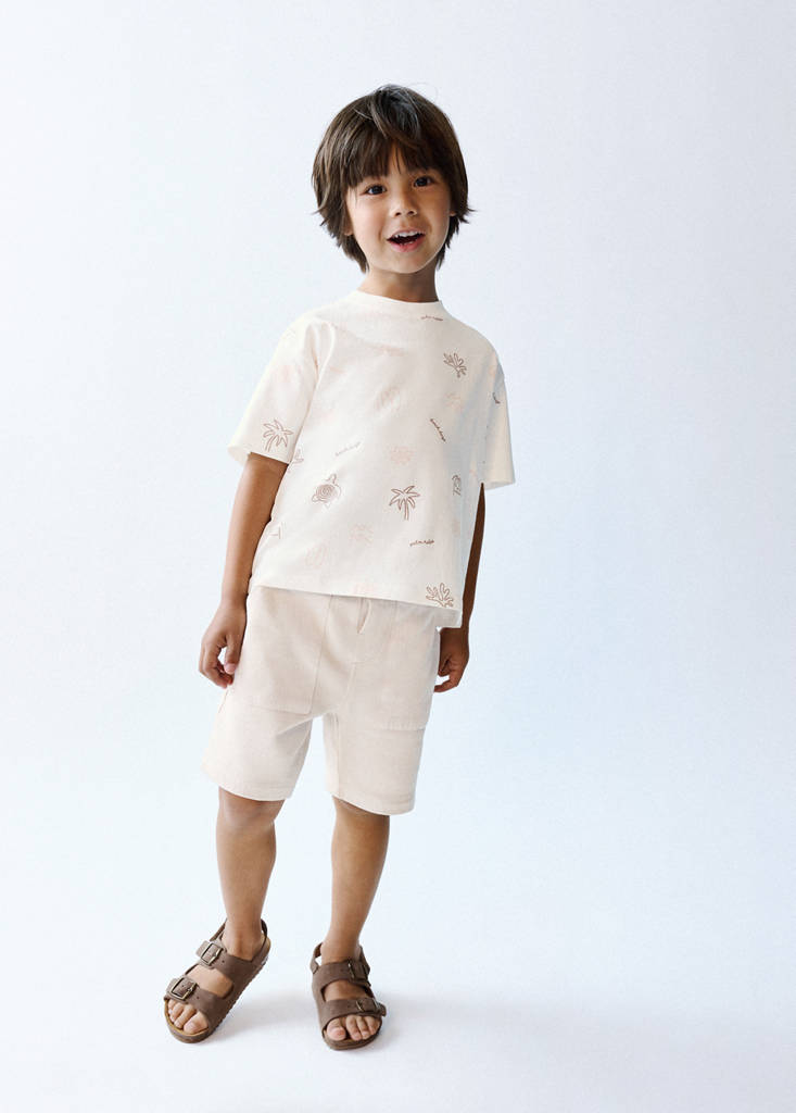 Pockets cotton Bermuda shorts — Light/Pastel Grey