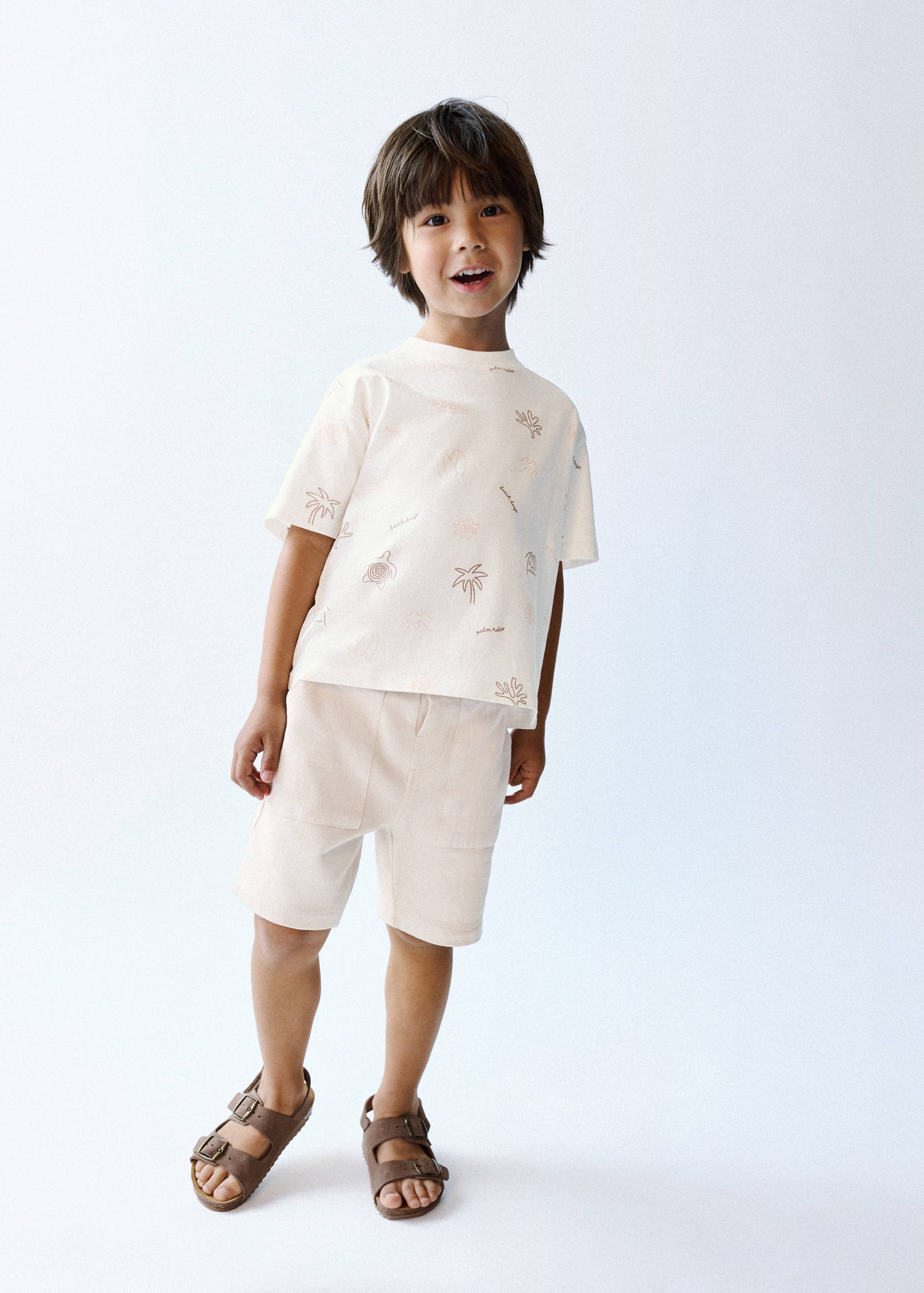 Bermudas algodón bolsillos - Plano general