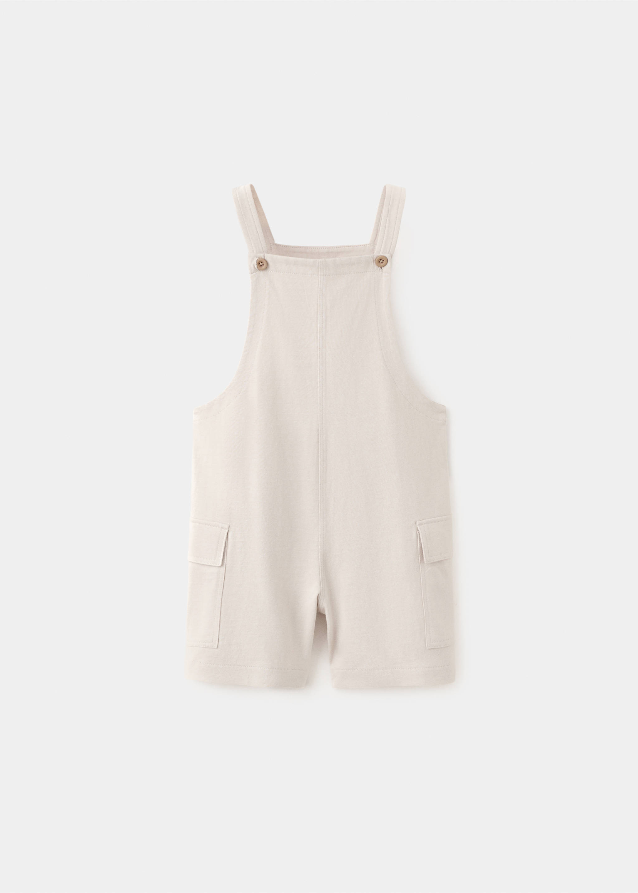 Salopette en coton à poches cargo - Article sans modèle, Gris clair/pastel. Ref: 27078271-00.