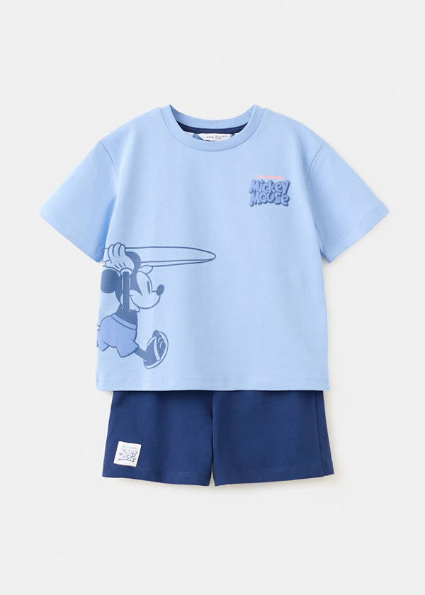 Mickey Mouse full pyjama set — Blue