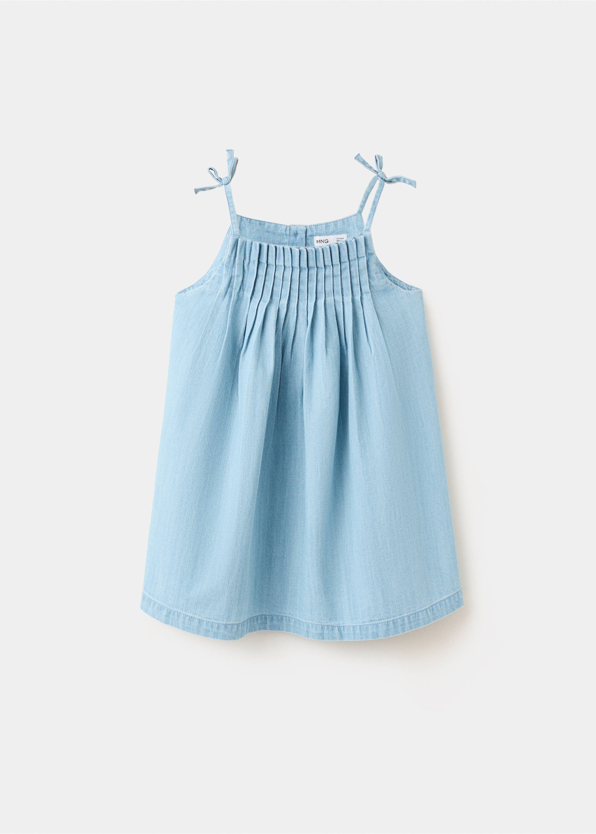 Robe courte en jean - Article sans modèle, Bleu clair. Ref: 27078273-00.