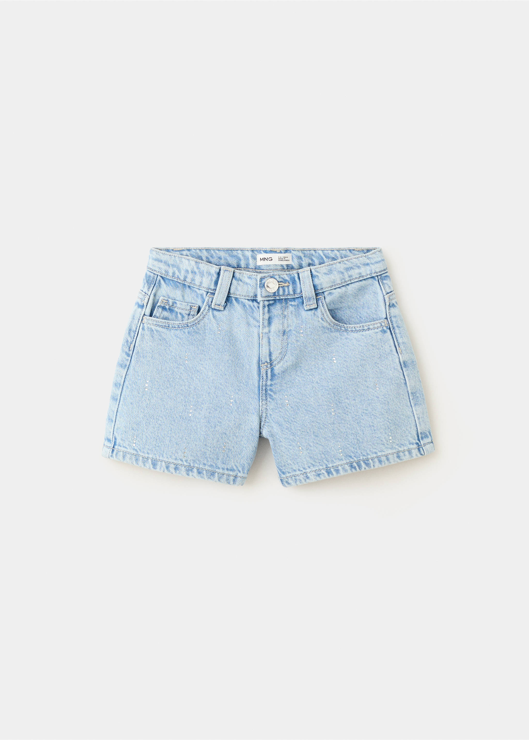 Short en jean strass - Article sans modèle, Bleu clair. Ref: 27078275-00.
