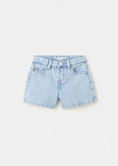 Strass denim shorts — Light Blue 3