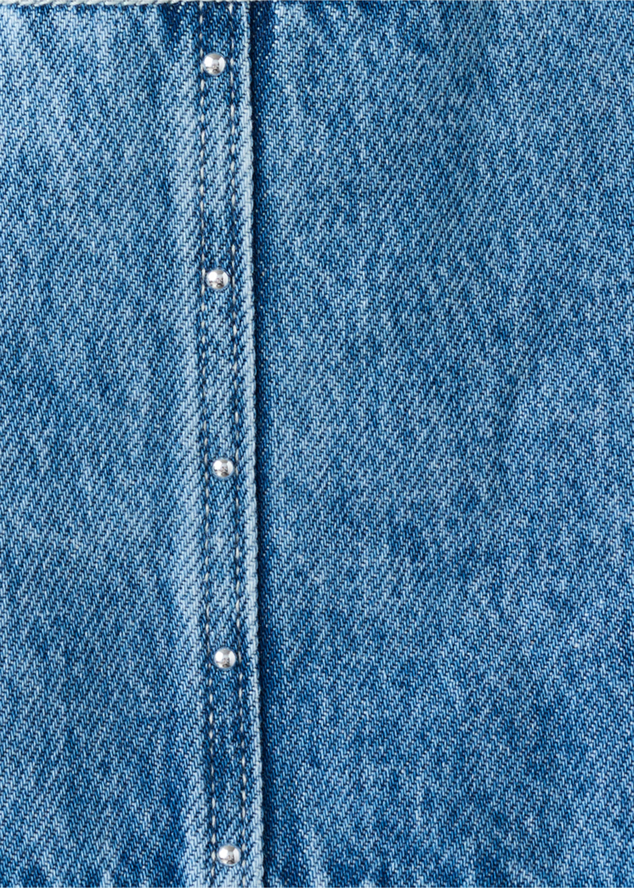 Shorts vaqueros tachuelas - Detalle del artículo 0, Azul medio. Ref: 27078276-00.