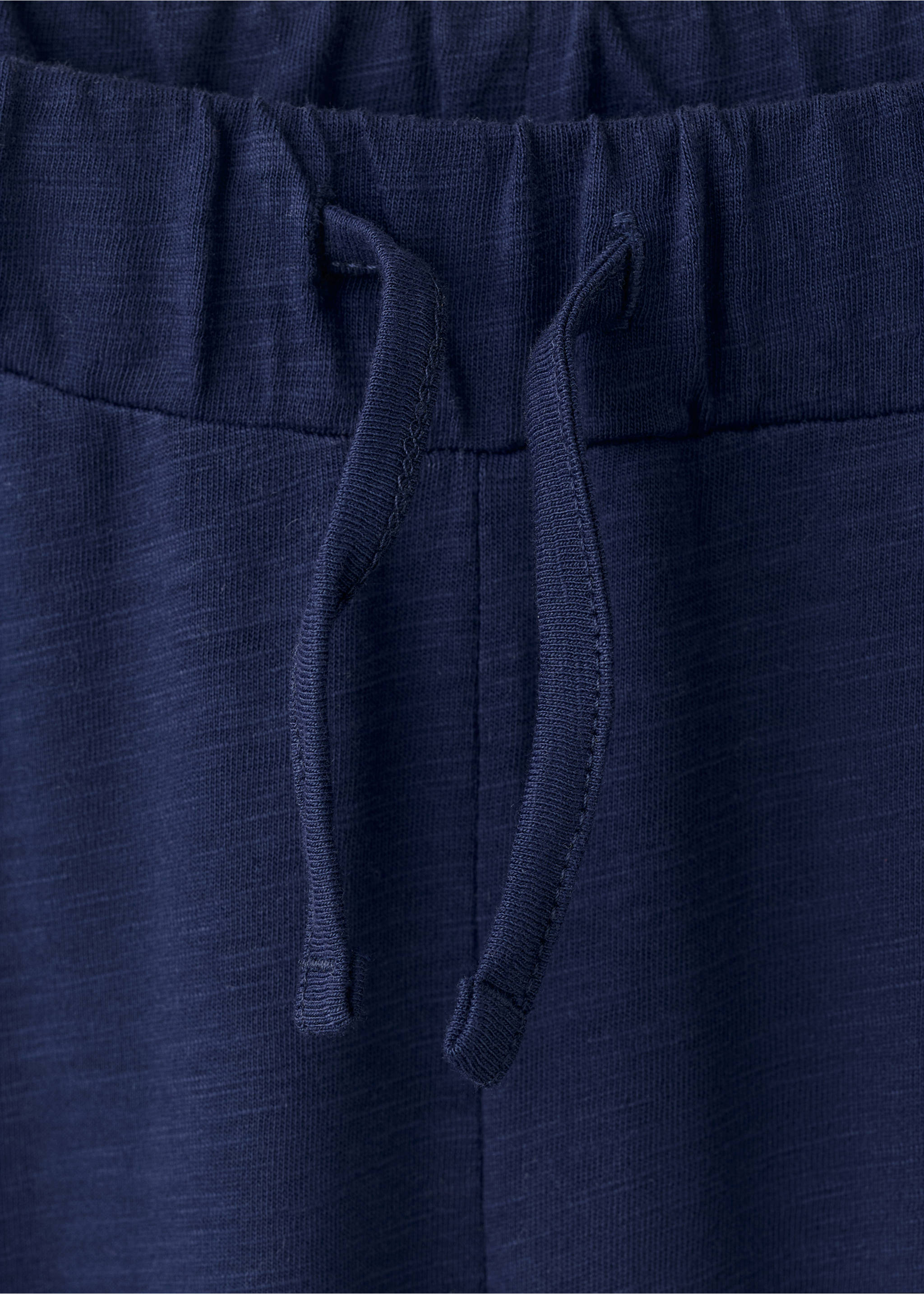 Прямые брюки 100% хлопок - Деталь изделия 8, Глубокий темно-синий. Ref: 27078650-00.