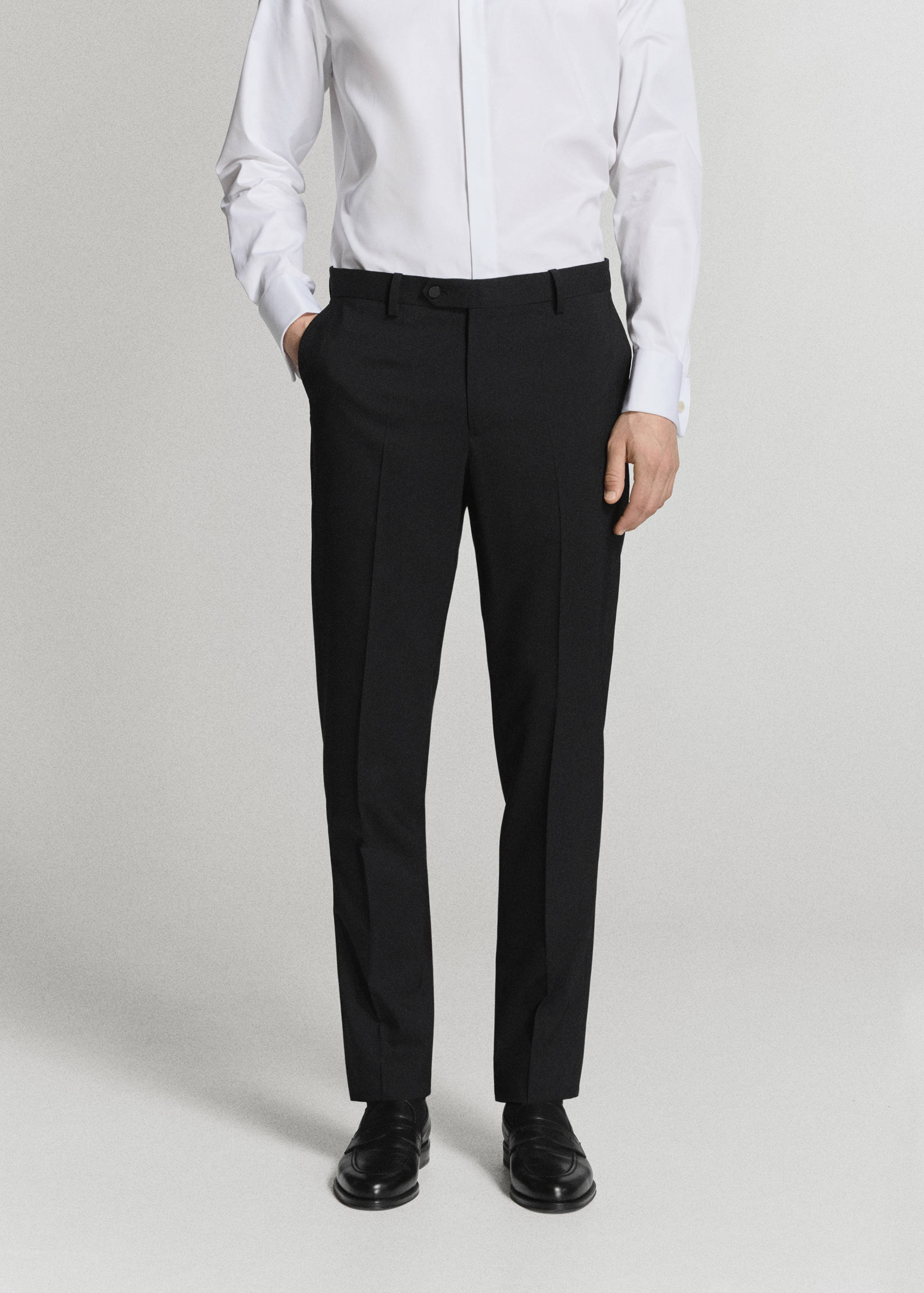 Pantalón traje smoking slim fit - Plano medio
