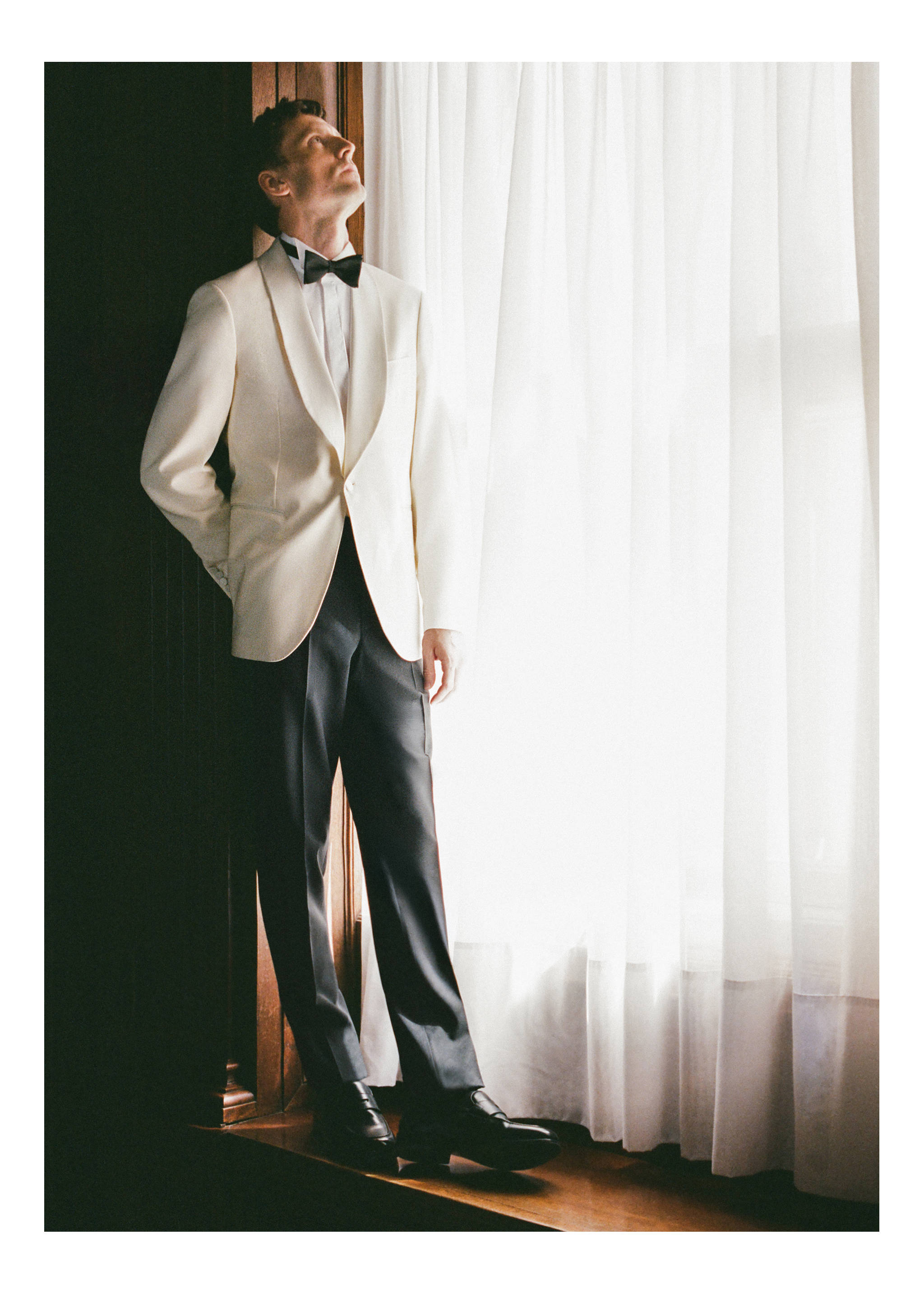 Slim-fit smokingbroek - Detail van het artikel 5, Zwart. Ref: 27078651-00.