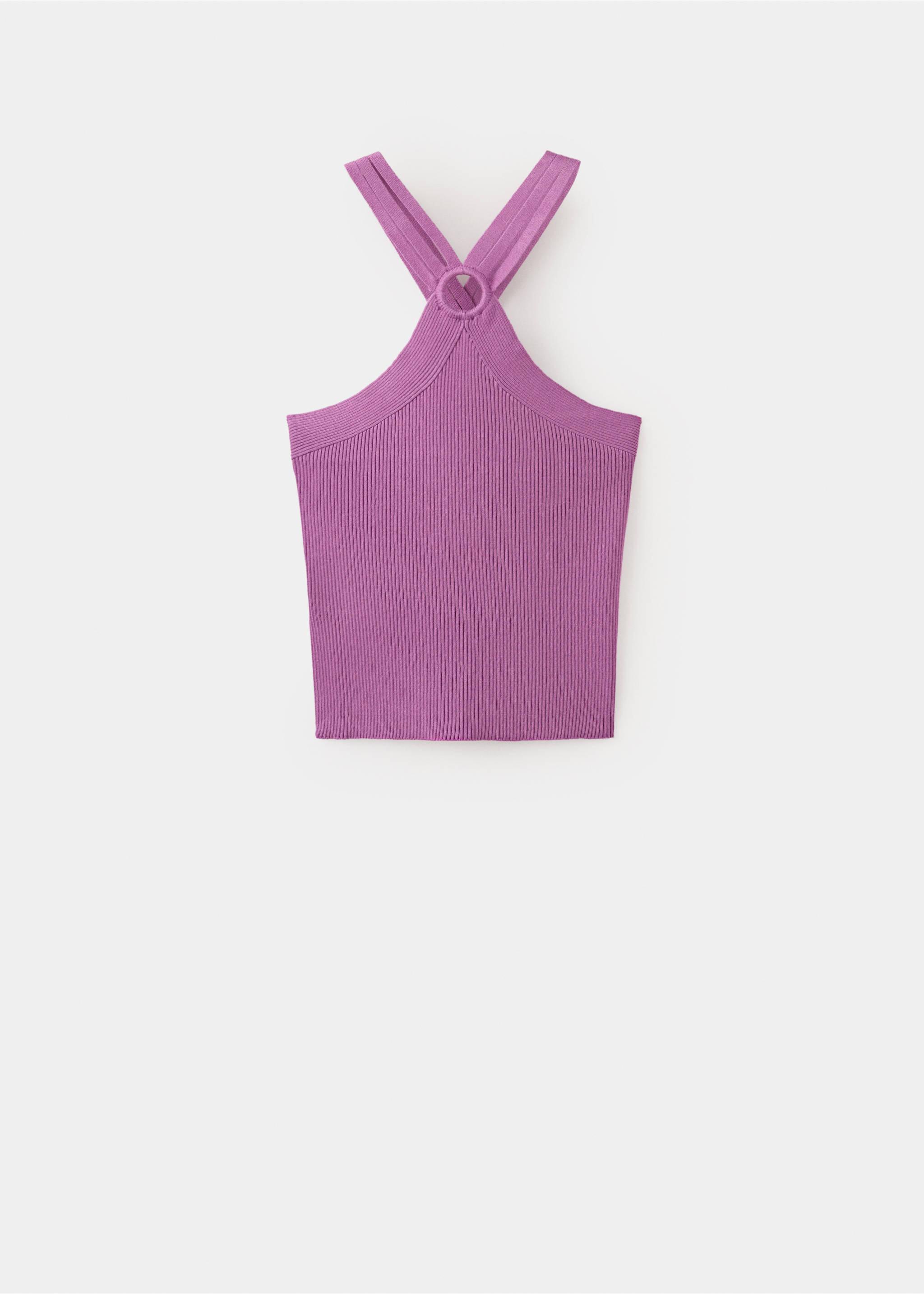 Knitted top with cut-out - Article without model, Purple. Ref: 27078652-00.