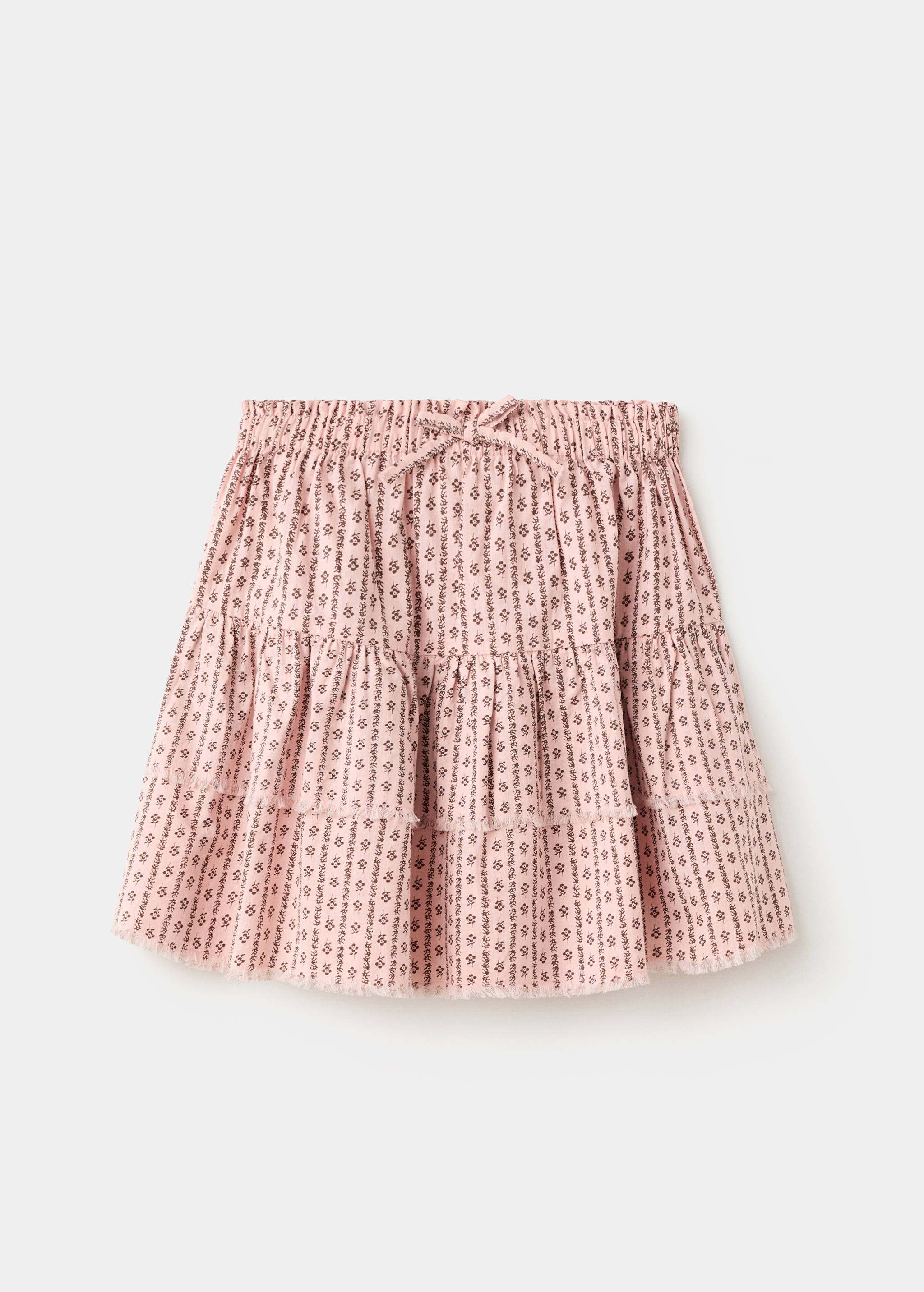 Юбка с принтом и воланами - Изделие без модели