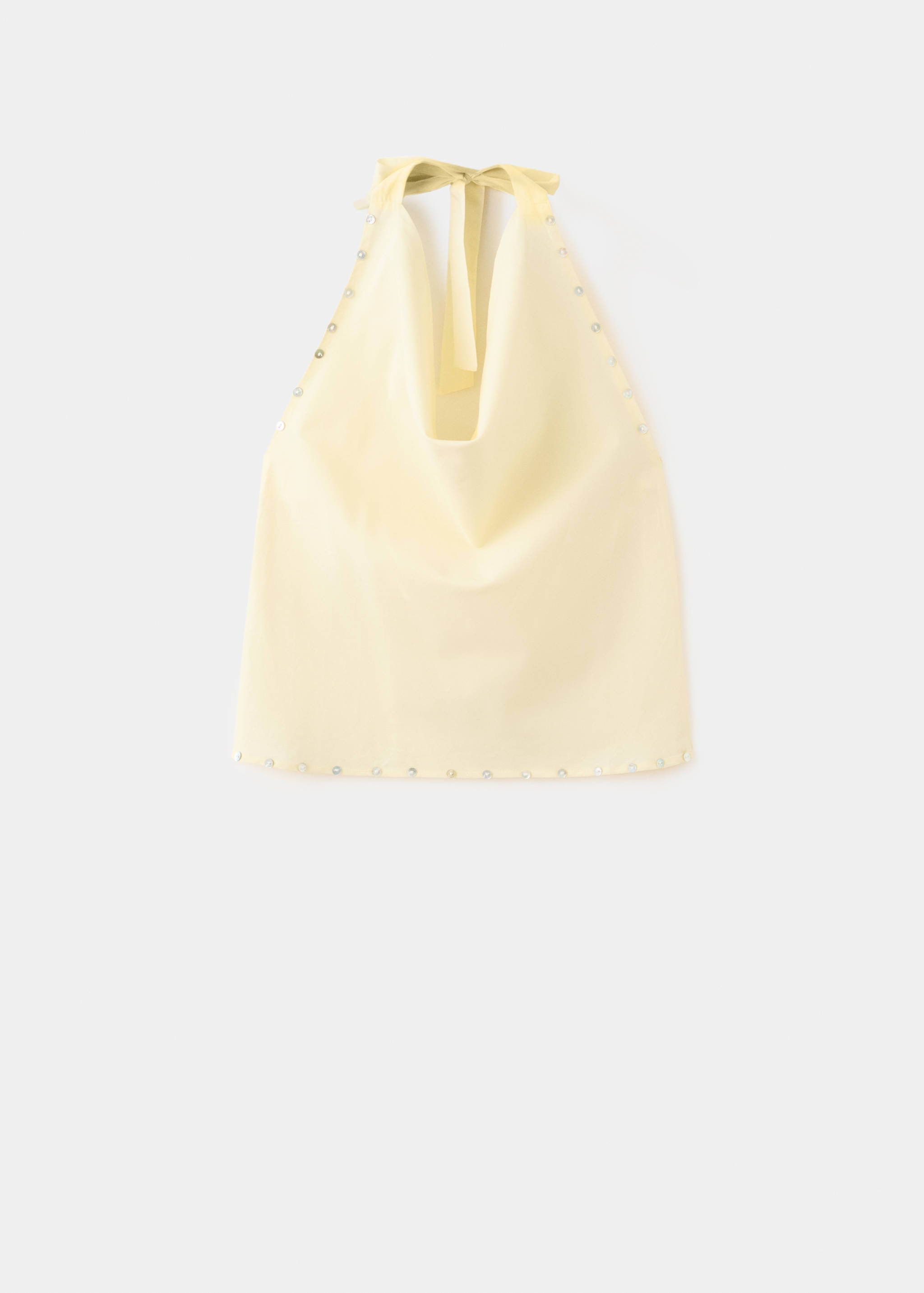 Halter-neck top with buttons - Article without model