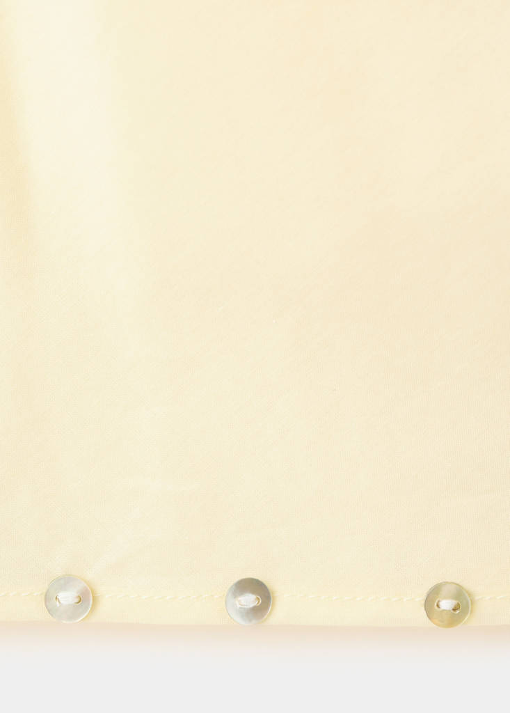 Halter neck button top — Pastel Yellow
