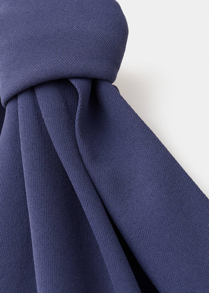 Long jumpsuit with knot — Ink Blue