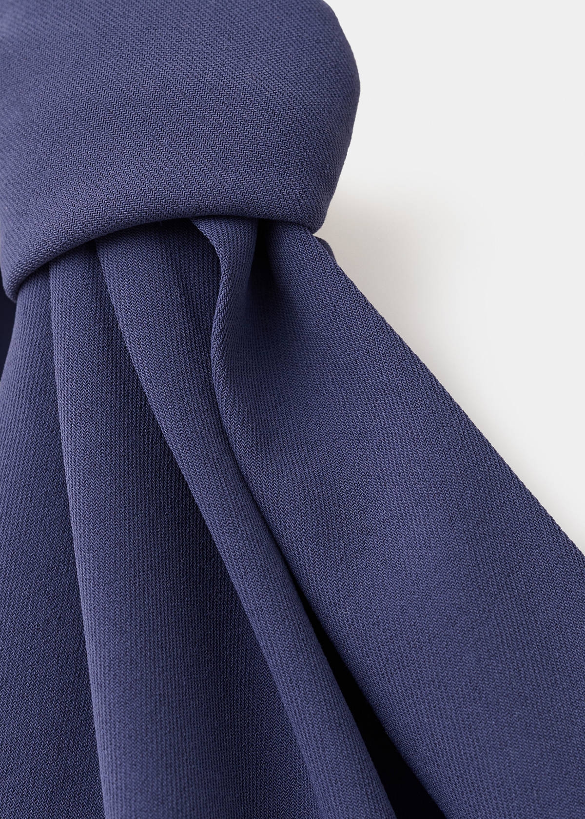 Long jumpsuit with knot — Ink Blue