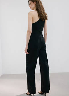 Long jumpsuit with knot — Black 10